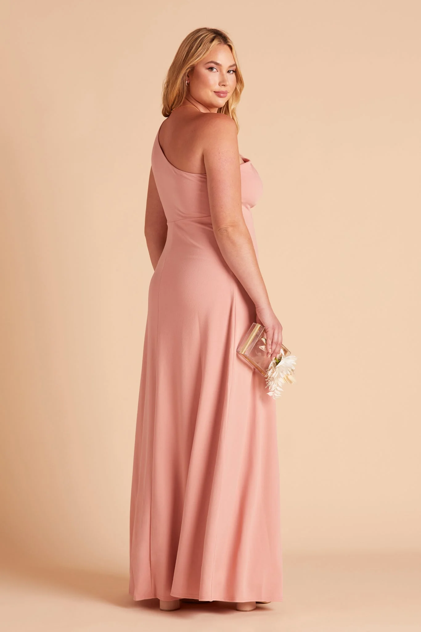 Kira Crepe Dress - Dusty Rose - Image 13