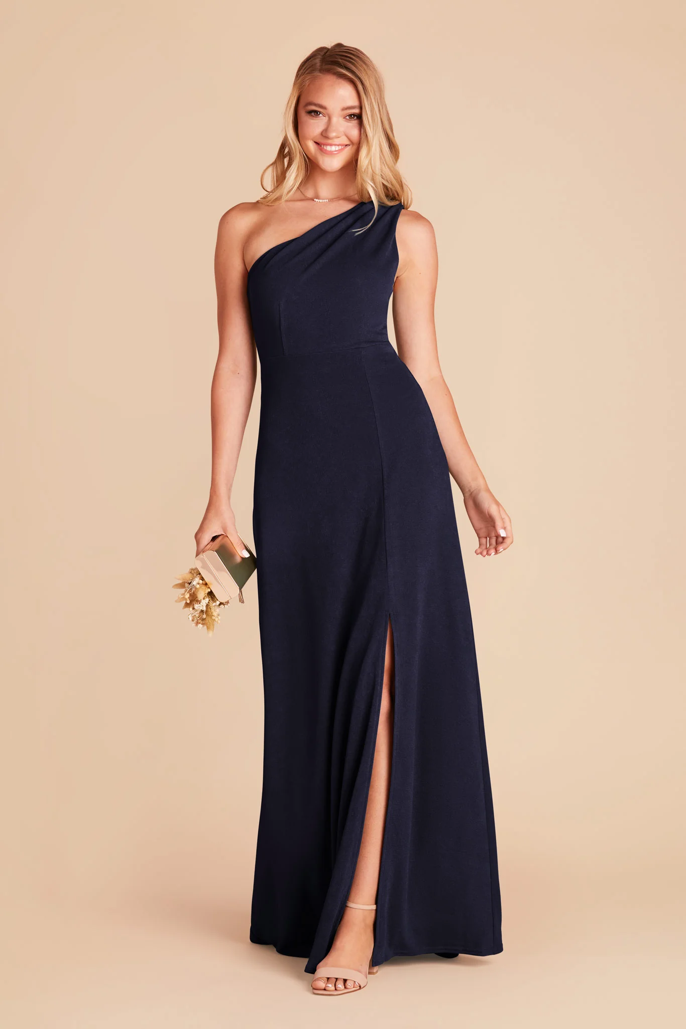 Kira Crepe Dress - Navy - Image 3