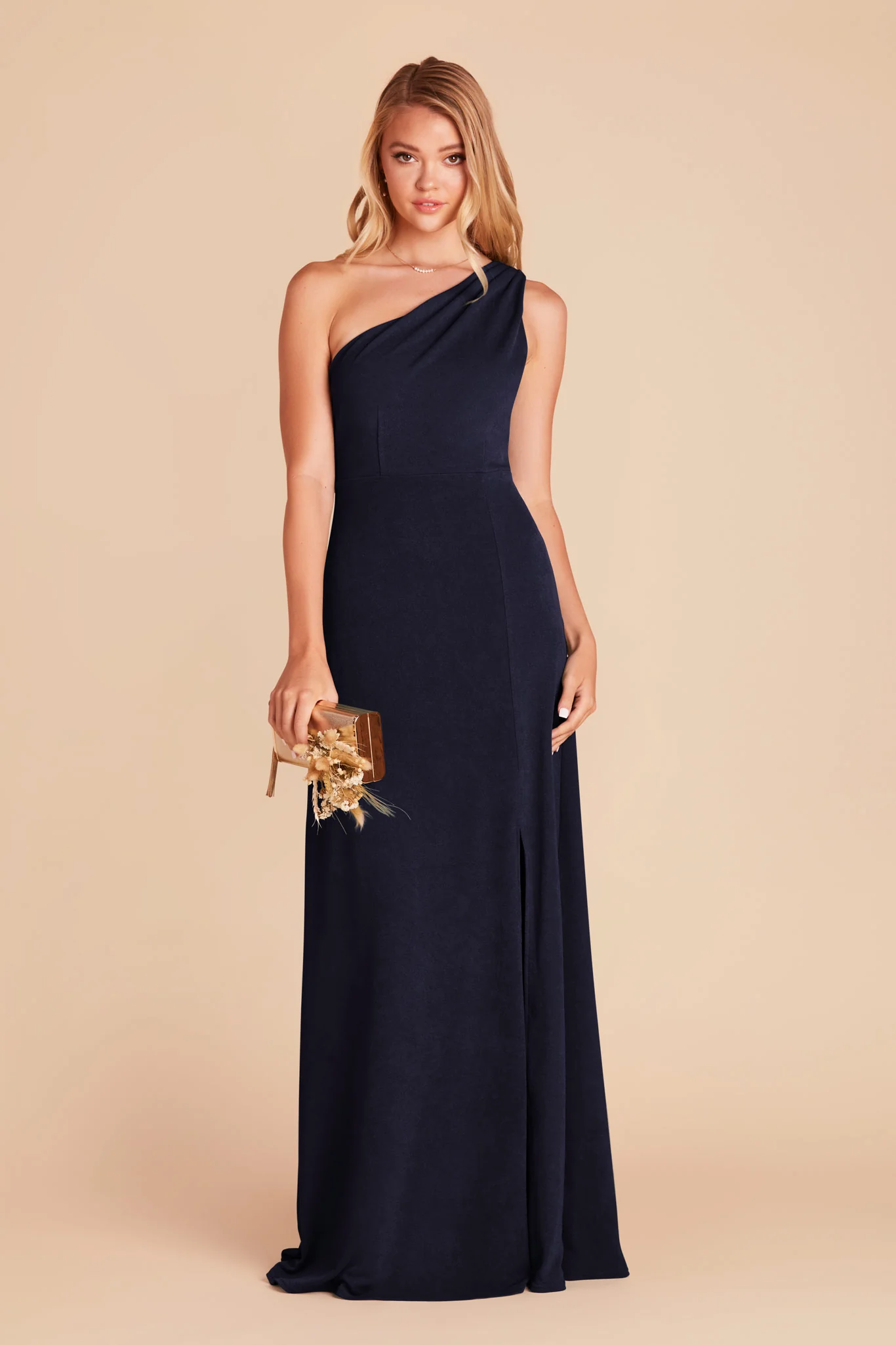 Kira Crepe Dress - Navy - Image 4
