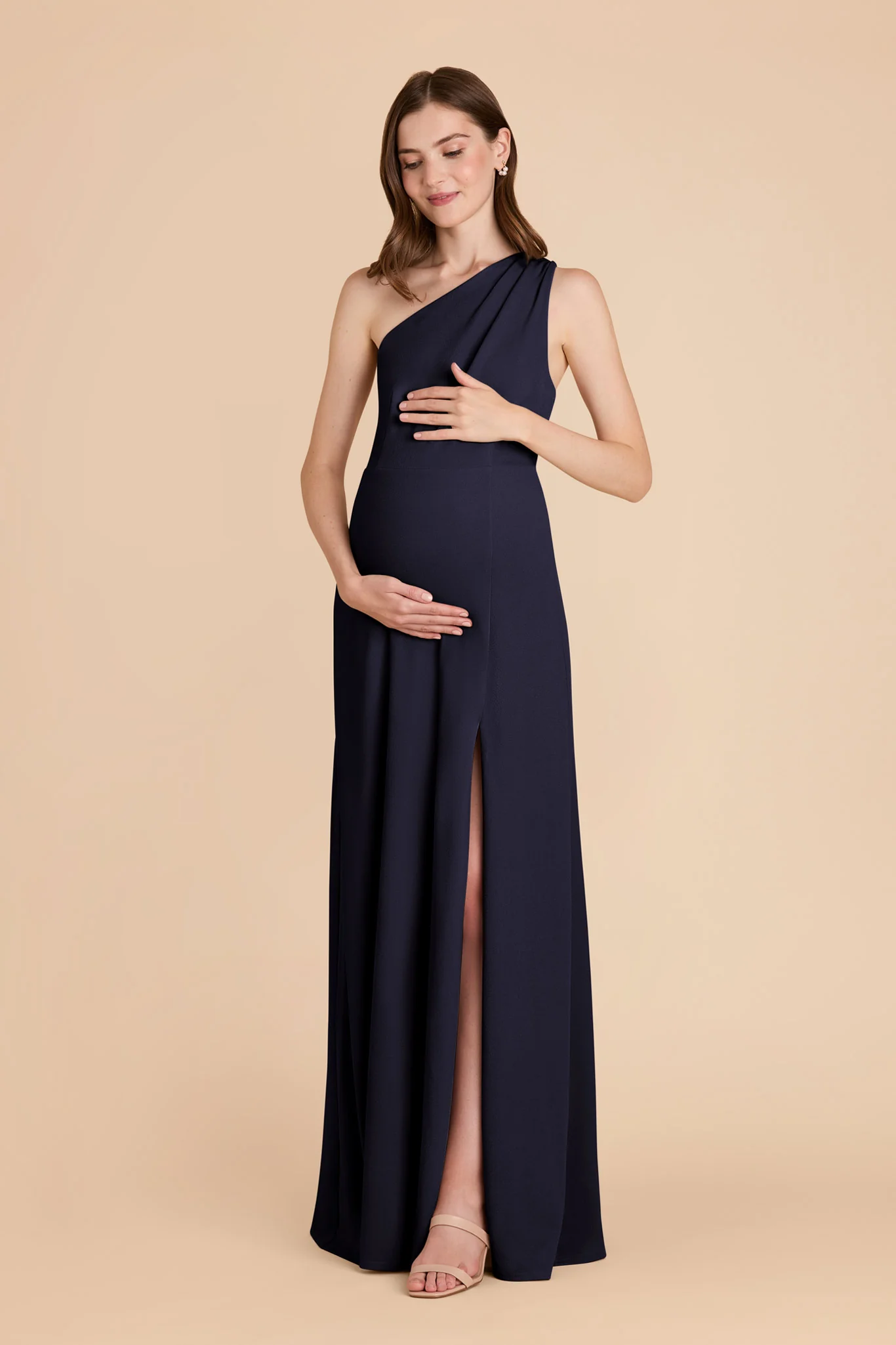 Kira Crepe Dress - Navy - Image 6