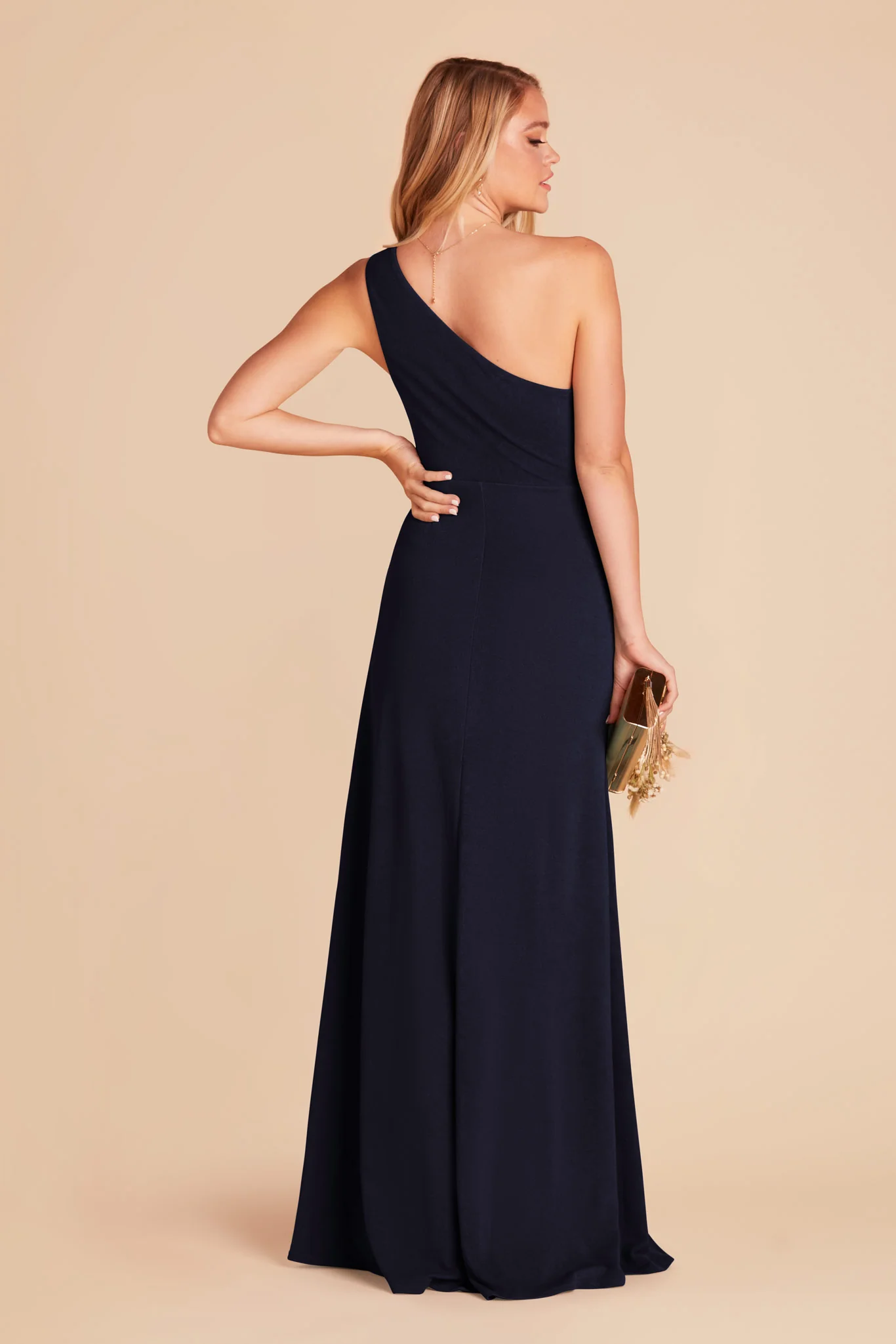 Kira Crepe Dress - Navy - Image 7