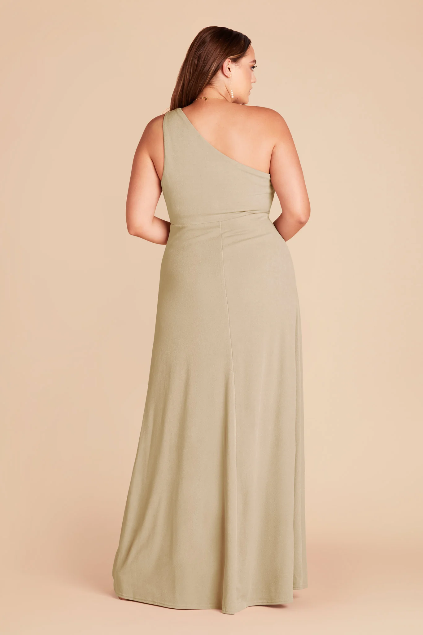 Kira Crepe Dress - Neutral Champagne - Image 8