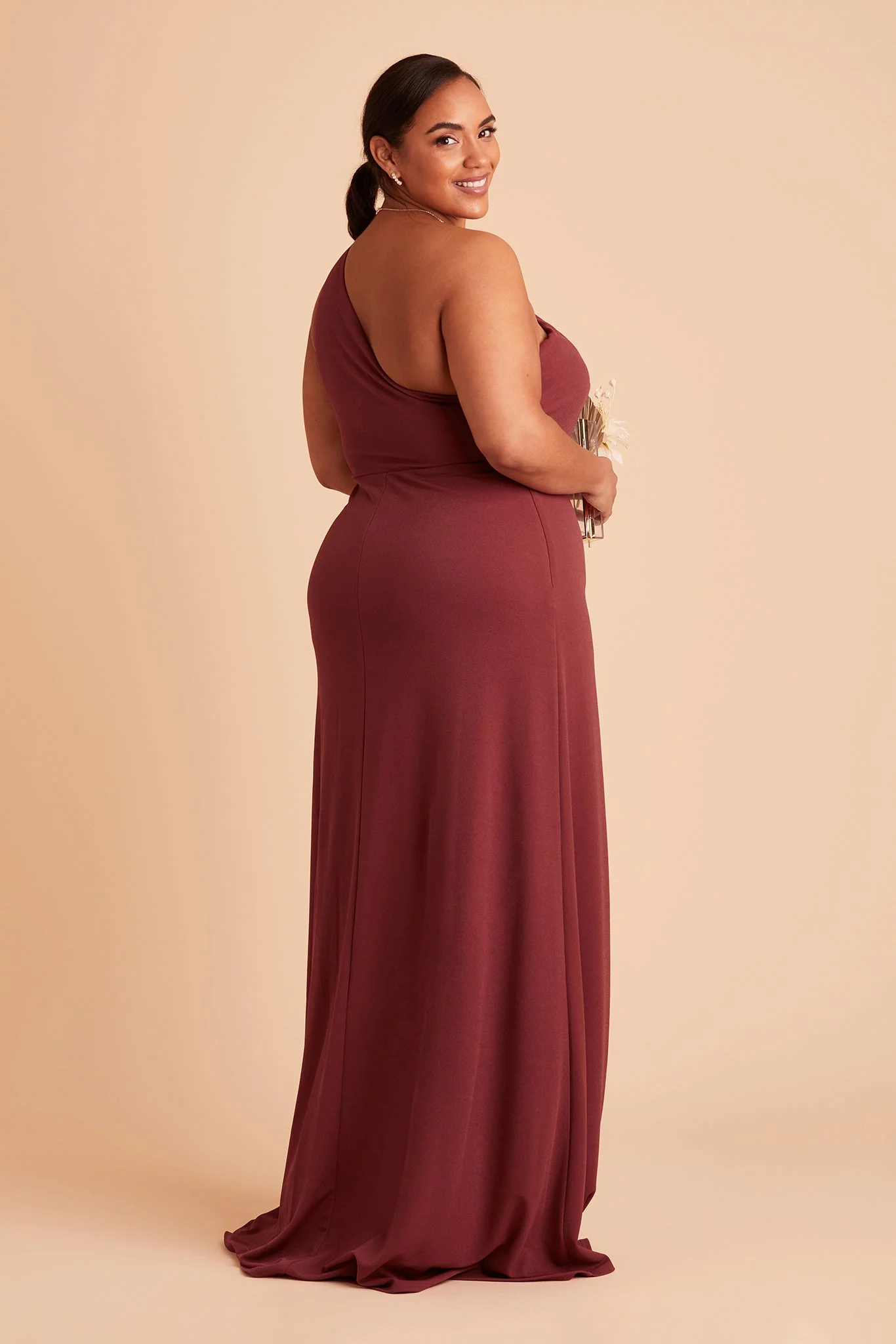 Kira Crepe Dress - Rosewood - Image 15