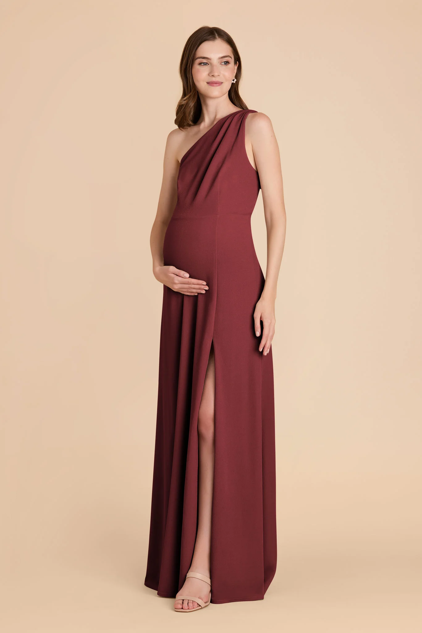 Kira Crepe Dress - Rosewood - Image 6