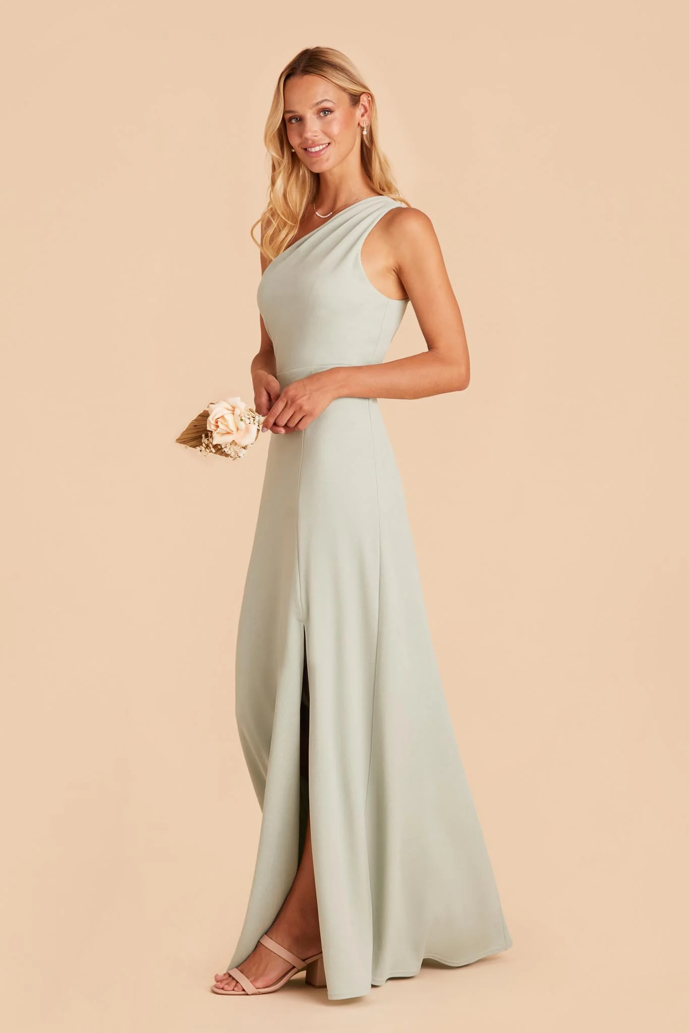 Kira Crepe Dress - Sage - Image 8