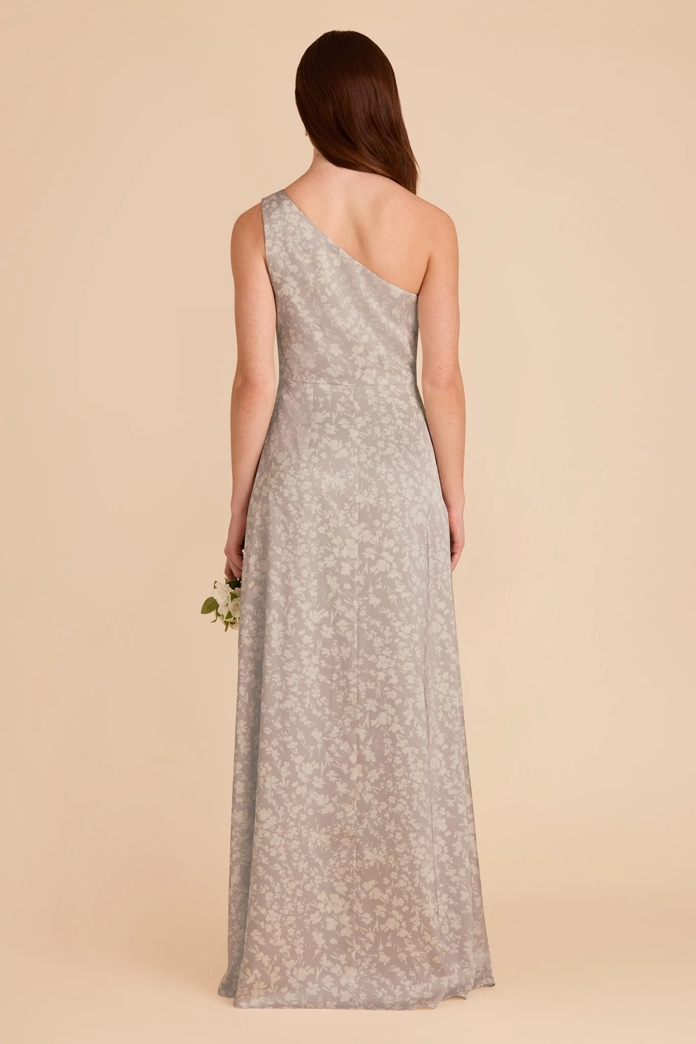 Kira Matte Satin Dress - Almond Dreamy Floral - Image 5