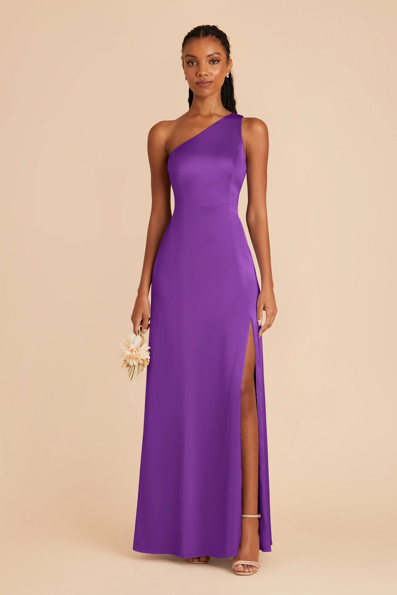 Kira Matte Satin Dress - Amethyst - Image 3