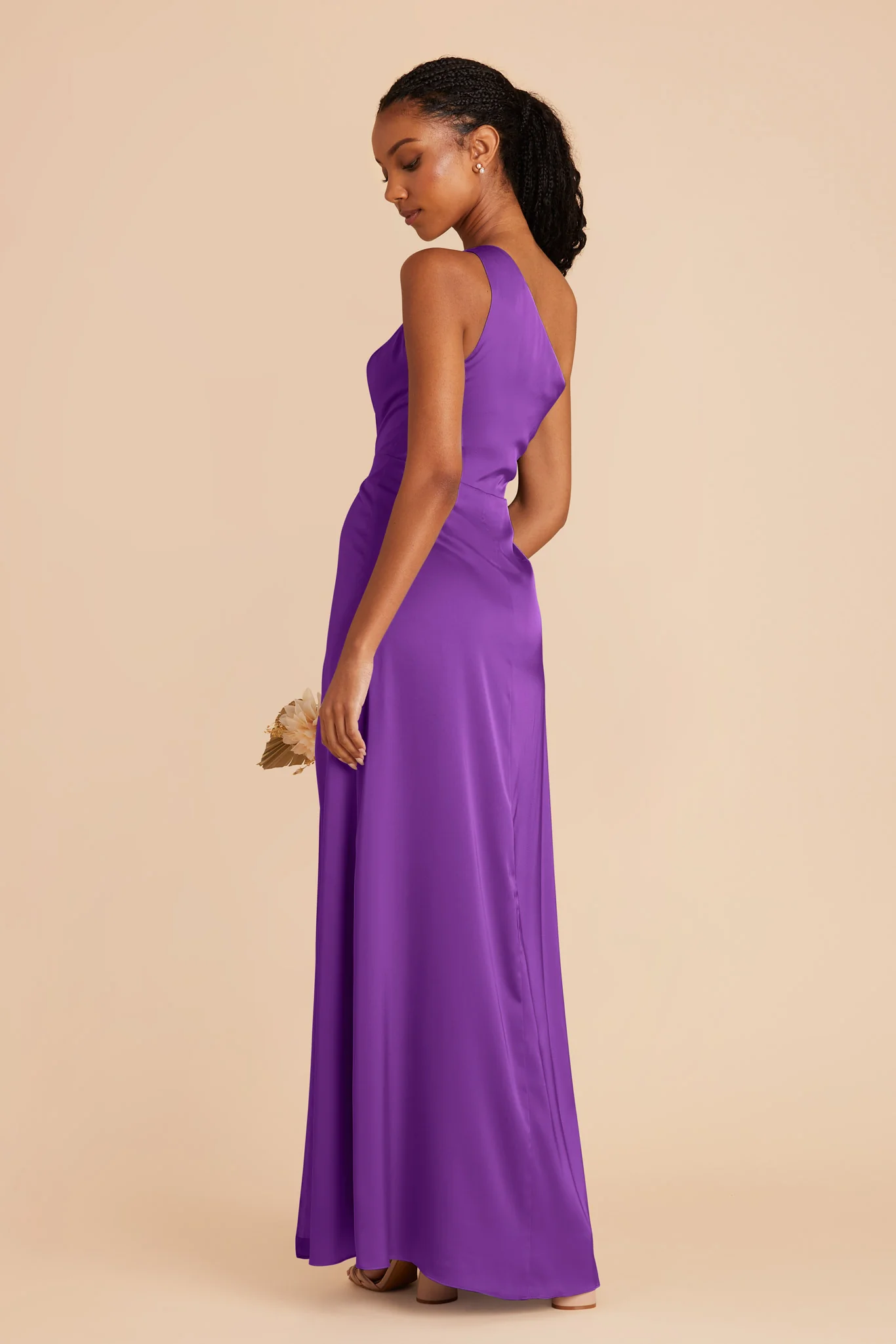Kira Matte Satin Dress - Amethyst - Image 4