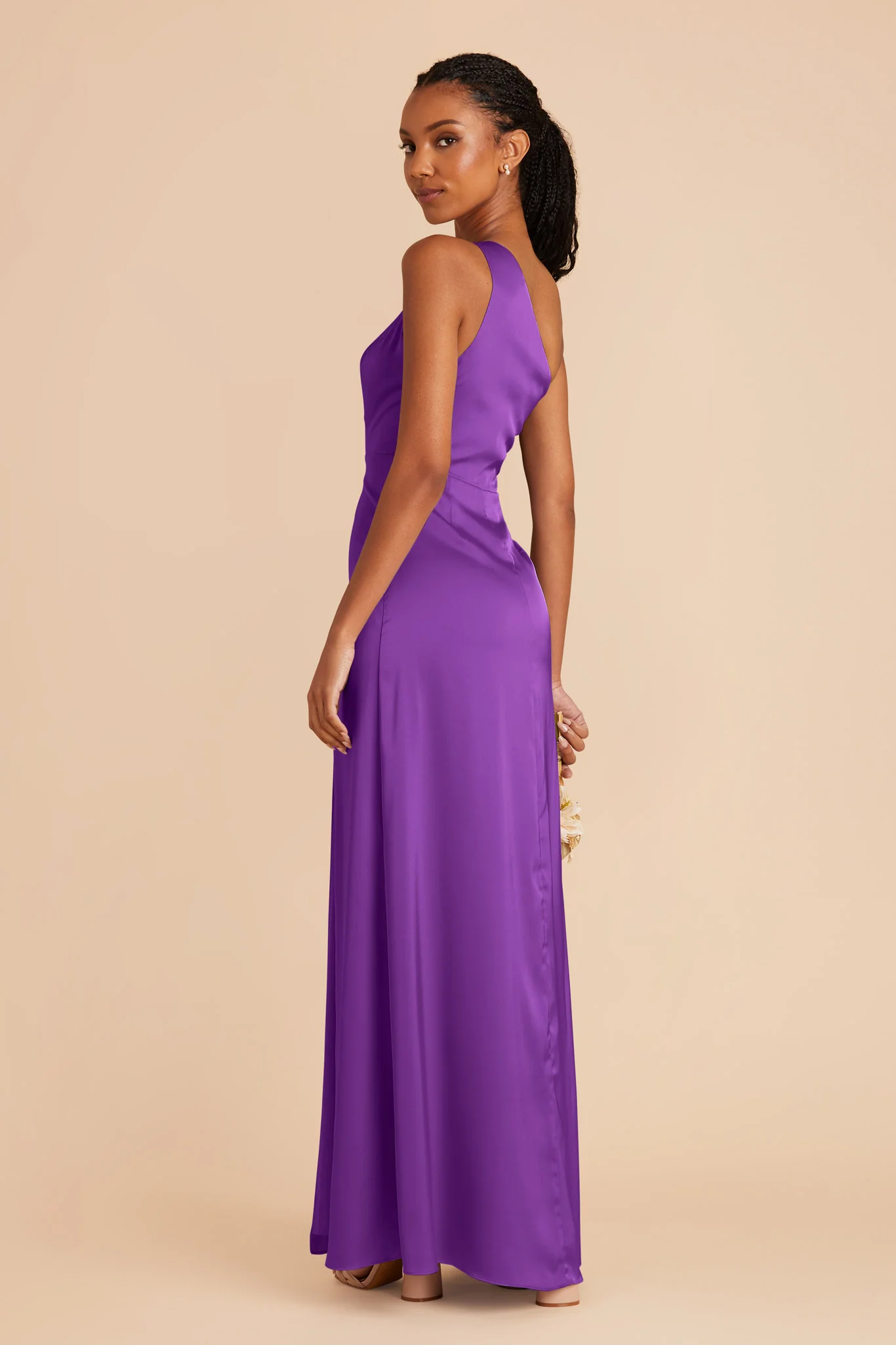 Kira Matte Satin Dress - Amethyst - Image 5