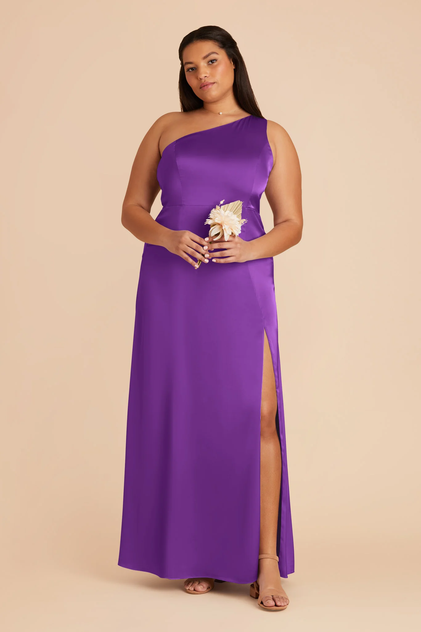 Kira Matte Satin Dress - Amethyst - Image 7