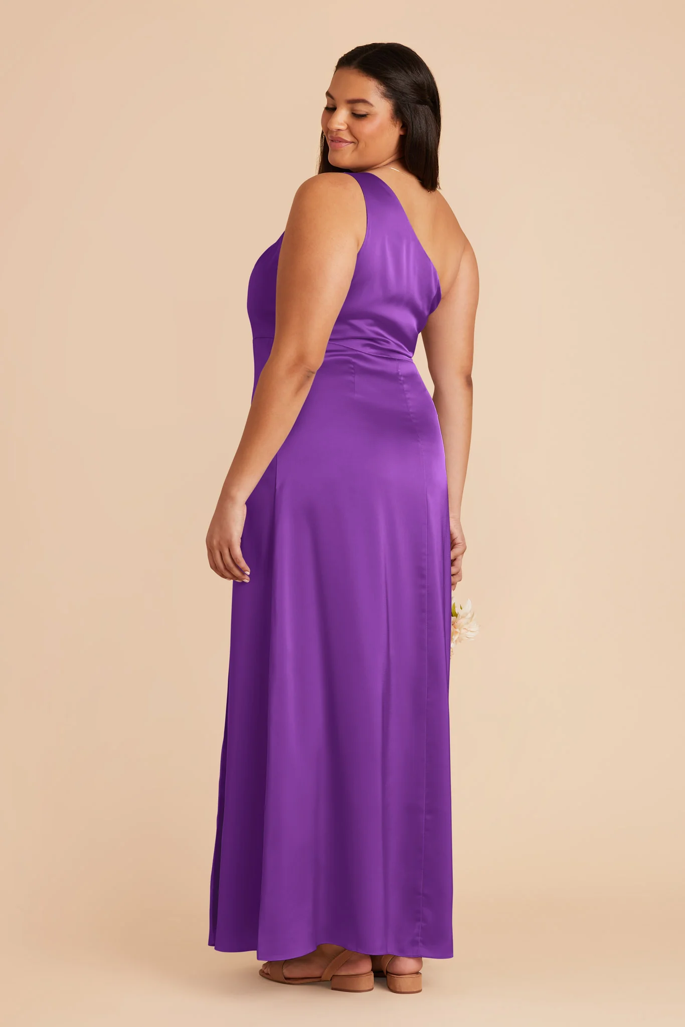 Kira Matte Satin Dress - Amethyst - Image 8