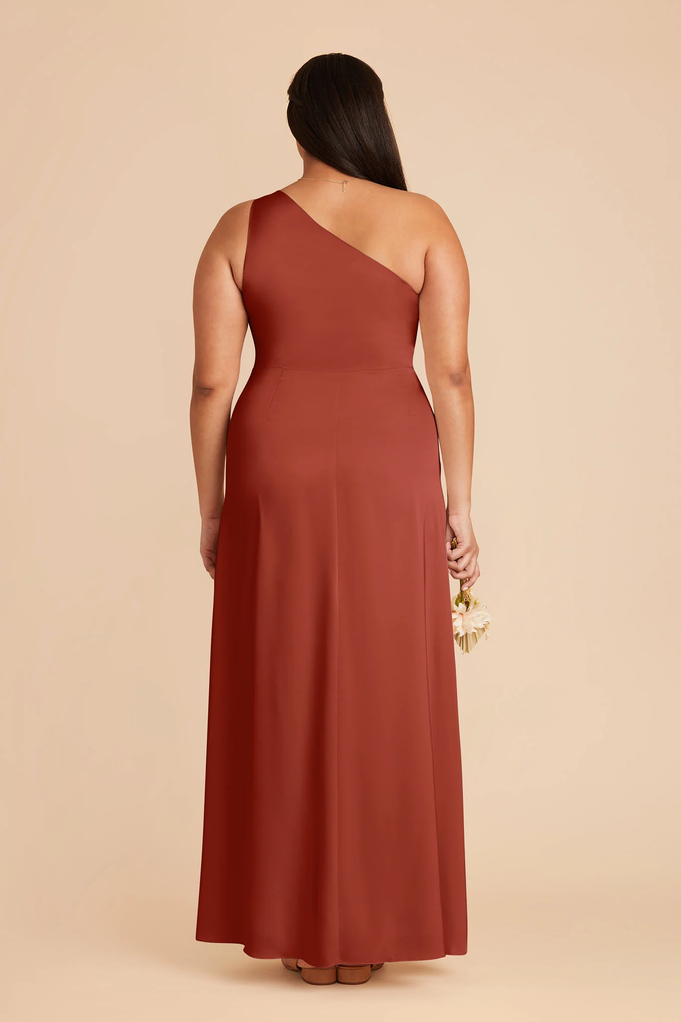 Kira Matte Satin Dress - Auburn - Image 7