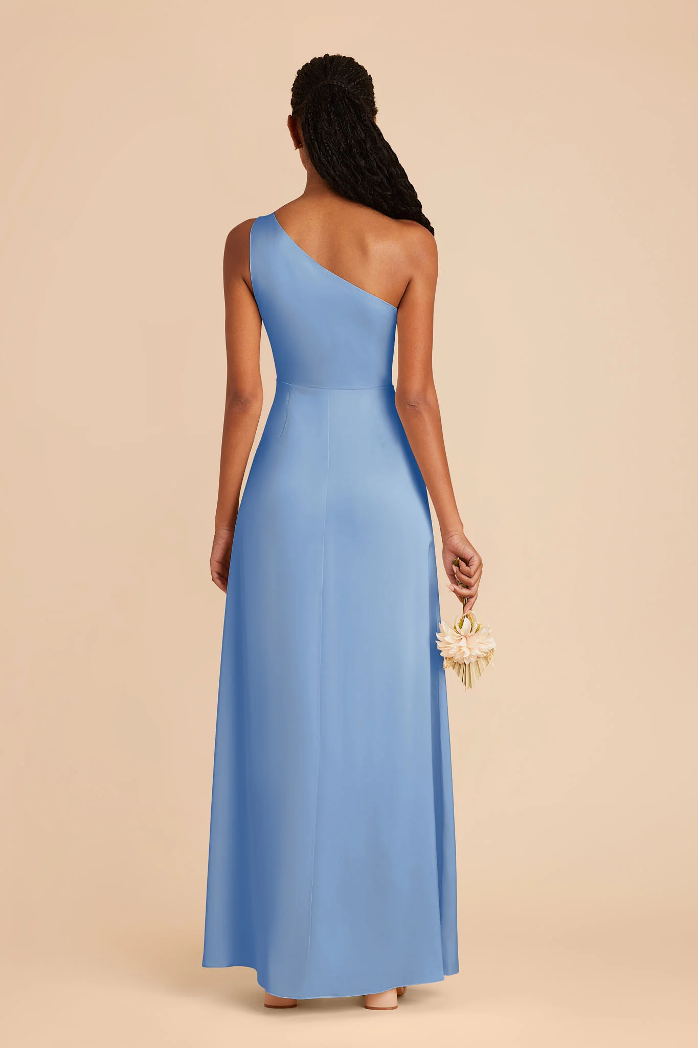 Kira Matte Satin Dress - Bluebell - Image 4