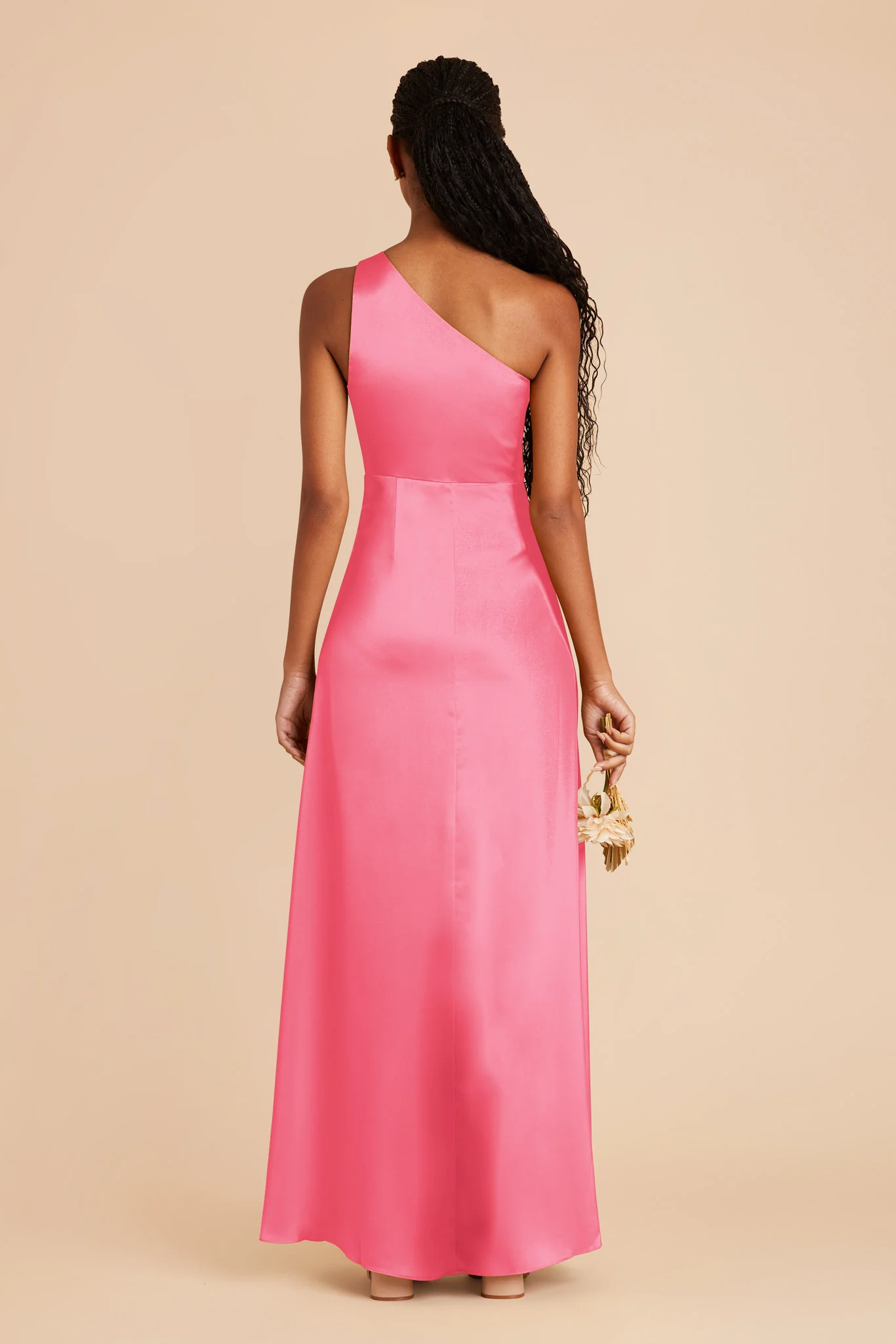 Kira Matte Satin Dress - Bon Bon Pink - Image 5
