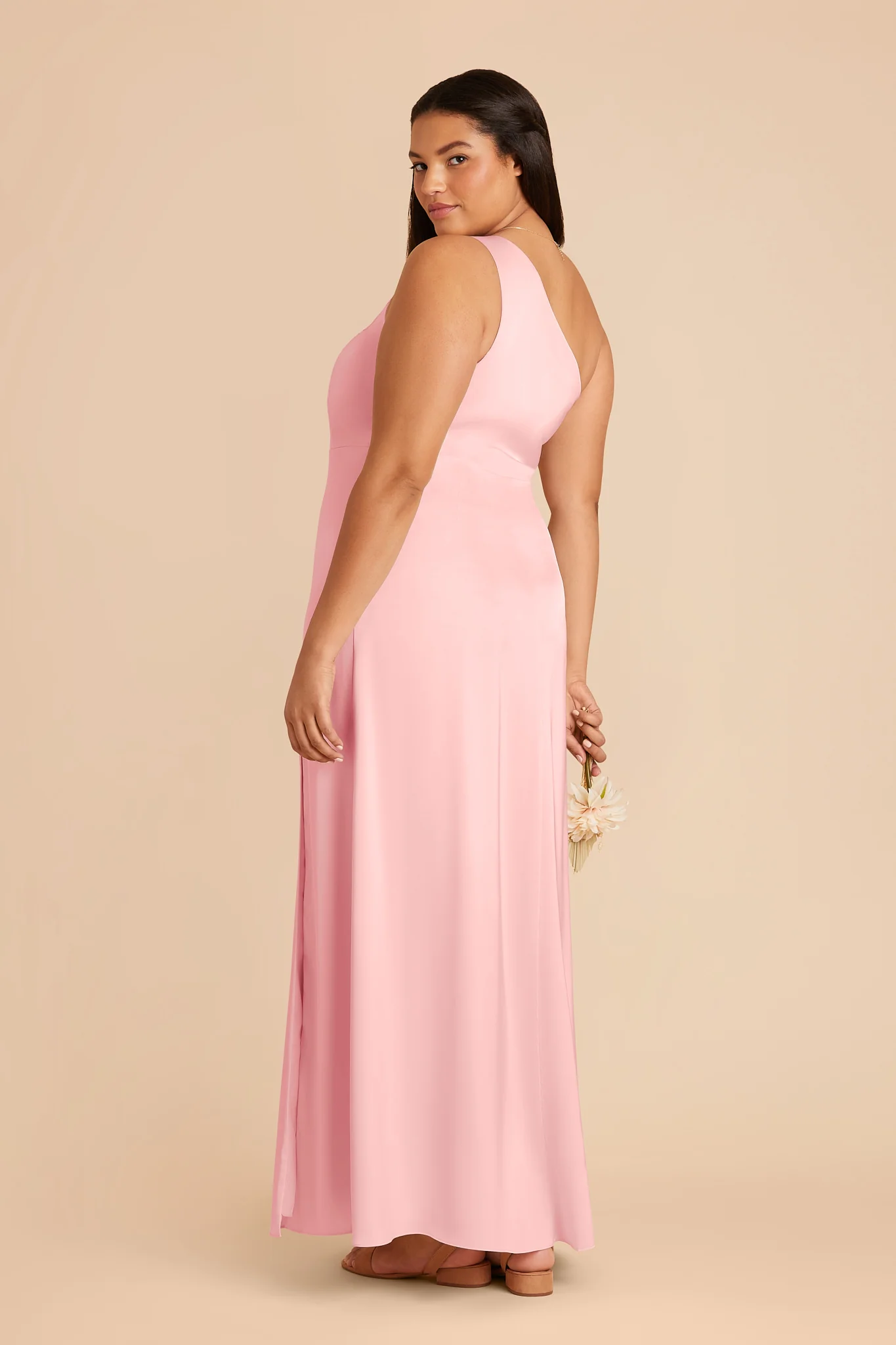Kira Matte Satin Dress - Bubblegum Pink - Image 5