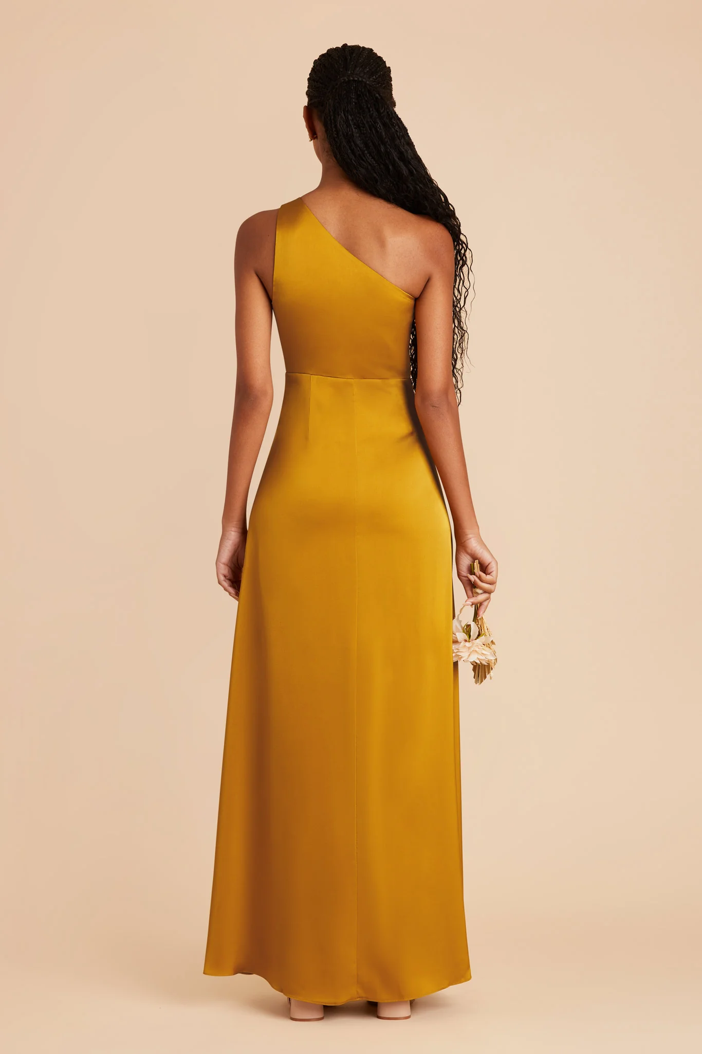 Kira Matte Satin Dress - Butterscotch - Image 7