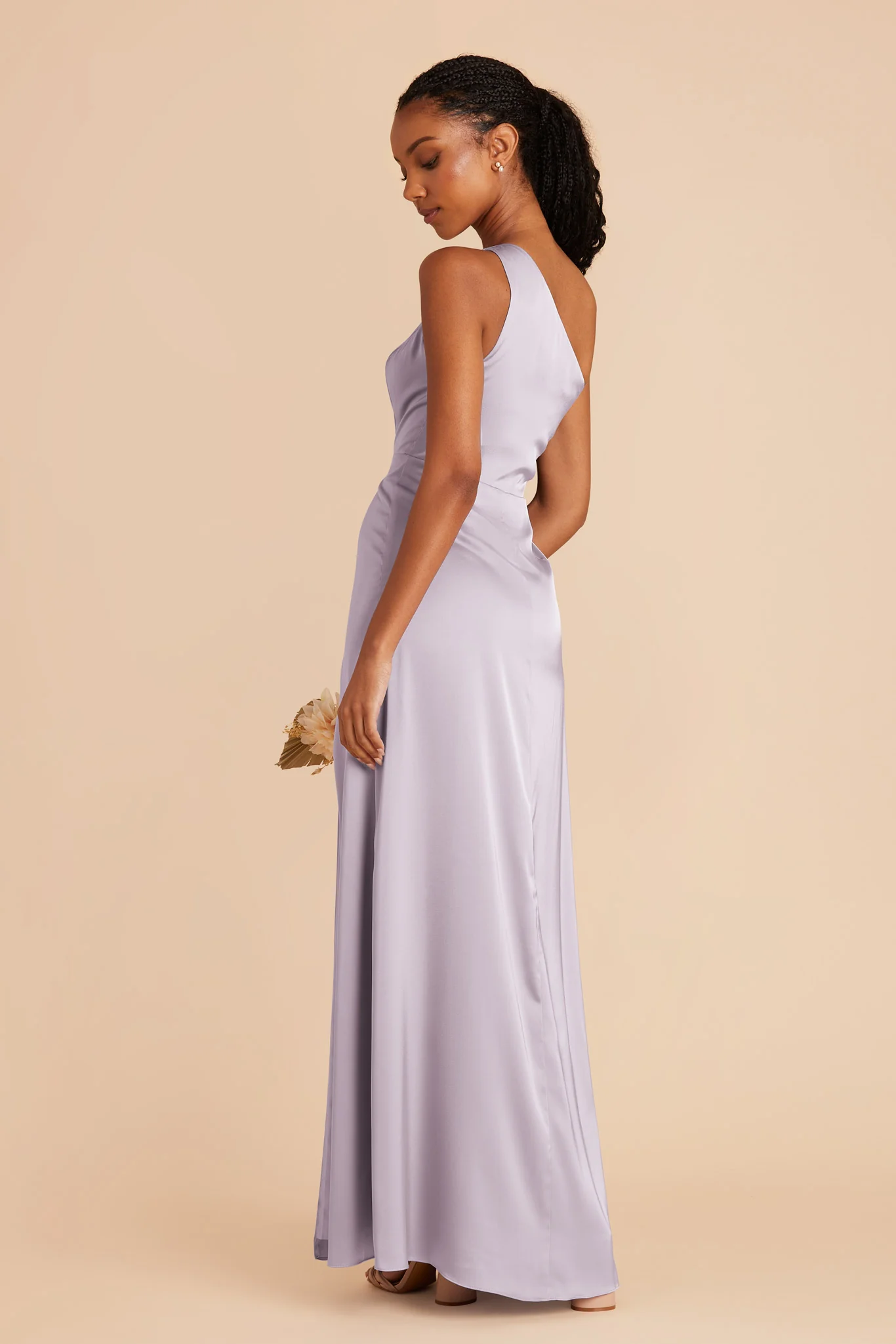 Kira Matte Satin Dress - Dusty Lilac - Image 4