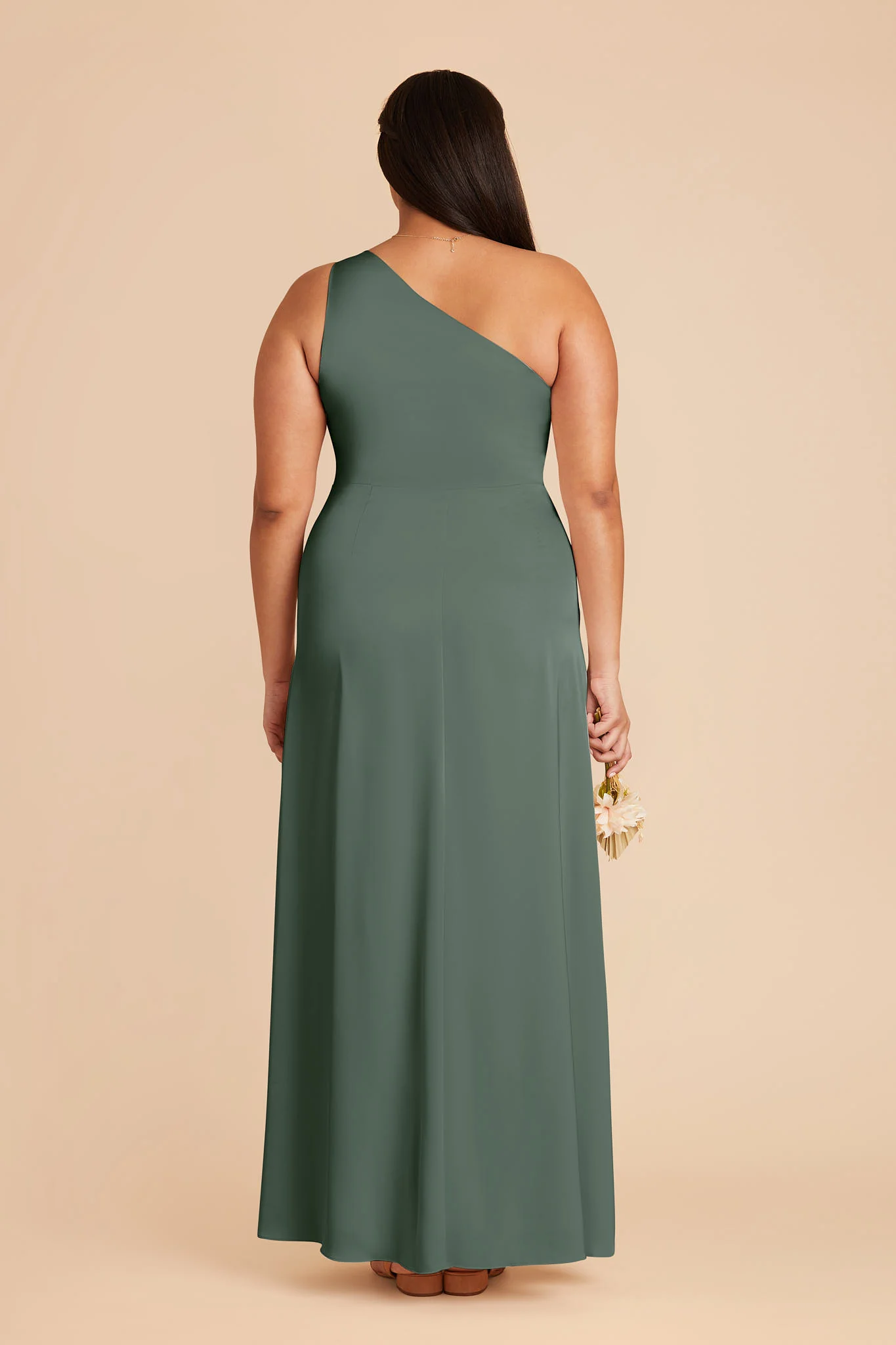 Kira Matte Satin Dress - Eucalyptus - Image 6