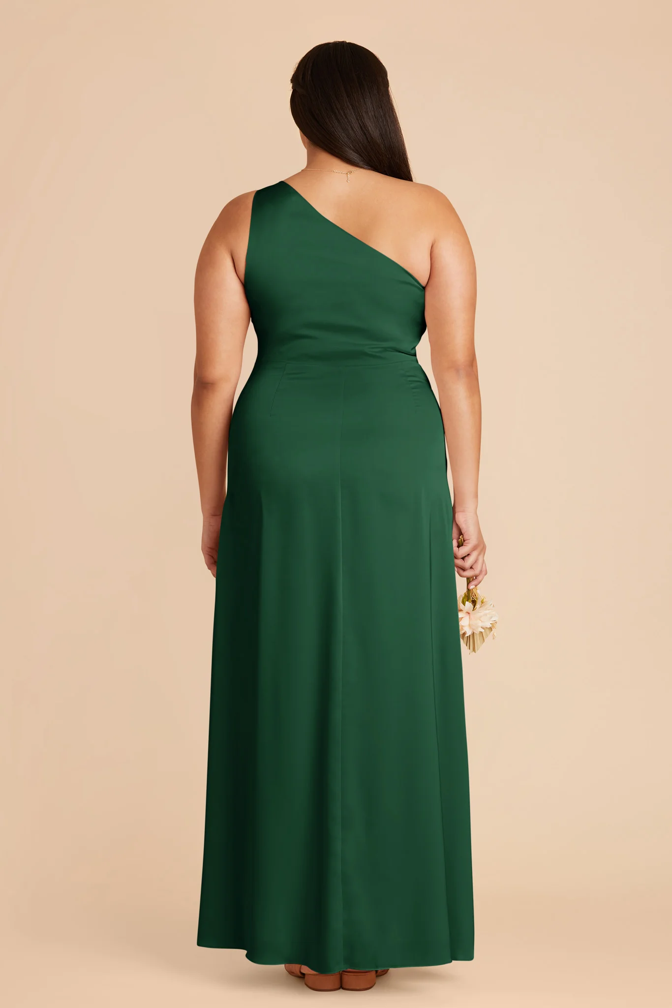 Kira Matte Satin Dress - Forest Green - Image 7