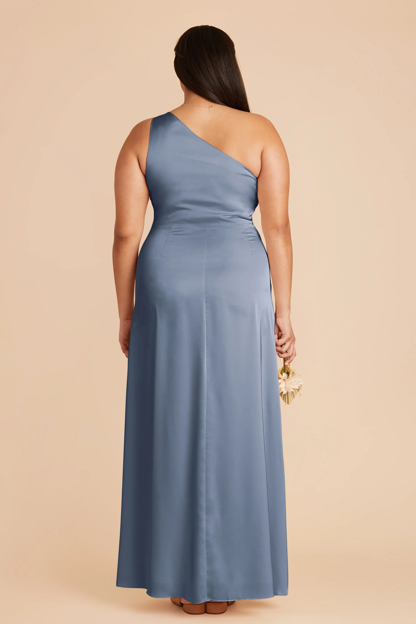 Kira Matte Satin Dress - French Blue - Image 7