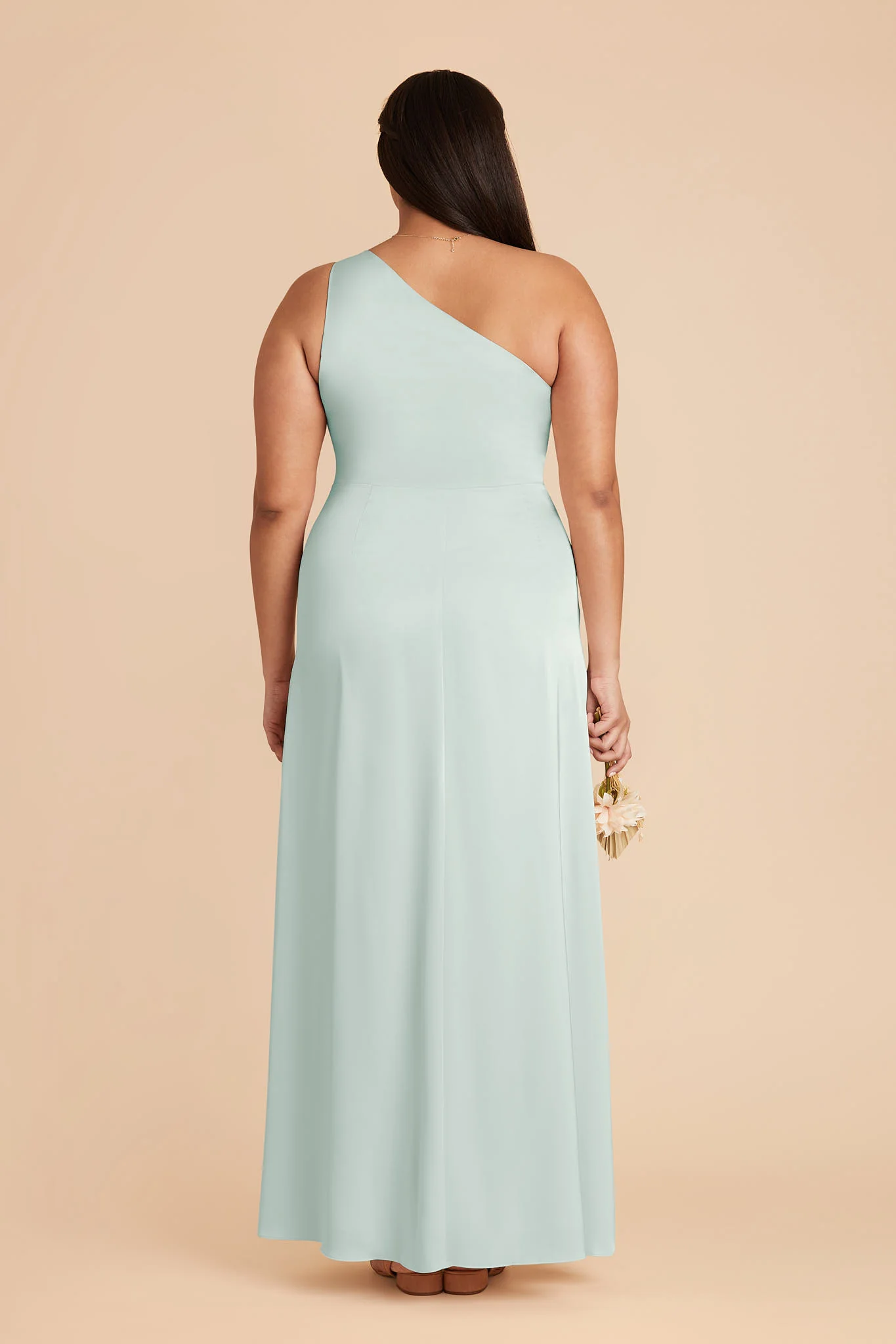 Kira Matte Satin Dress - Mint - Image 7