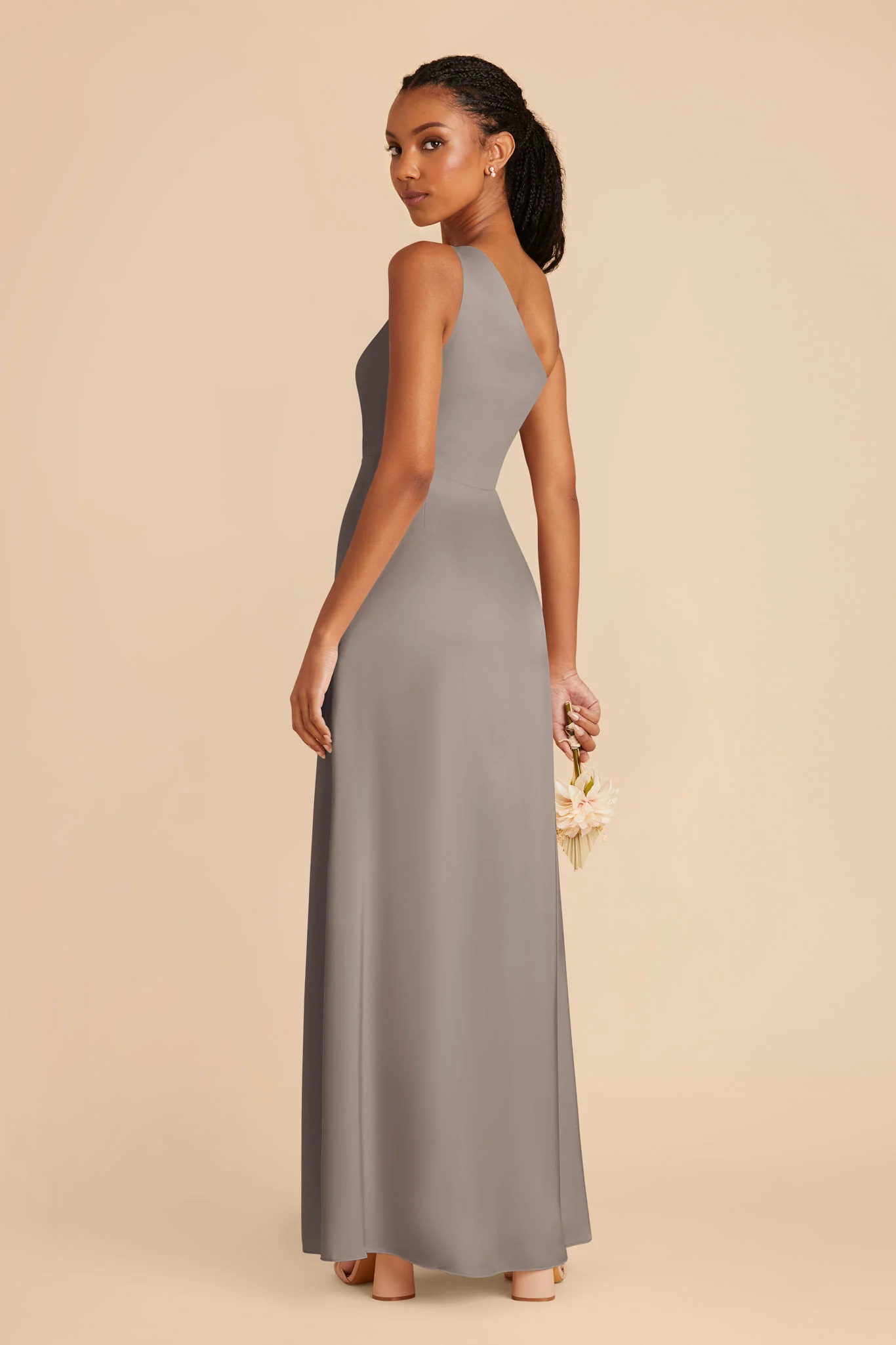 Kira Matte Satin Dress - Quartz - Image 4