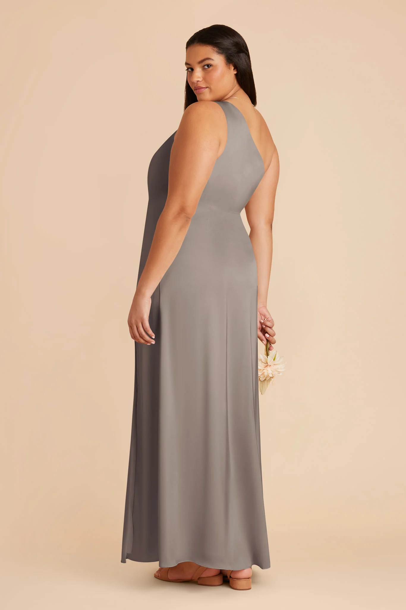 Kira Matte Satin Dress - Quartz - Image 6
