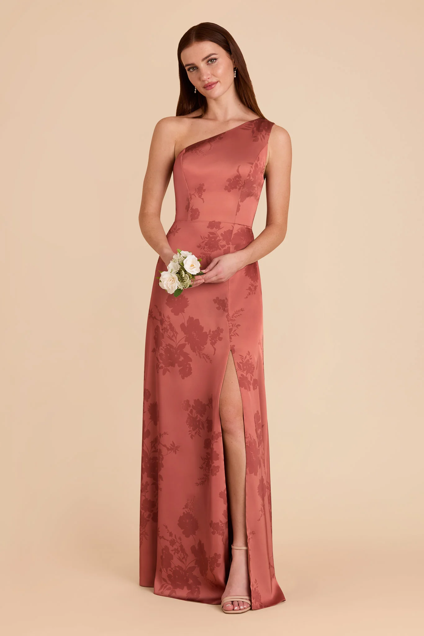 Kira Matte Satin Dress - Wild Rose Whimsical Blooms - Image 2