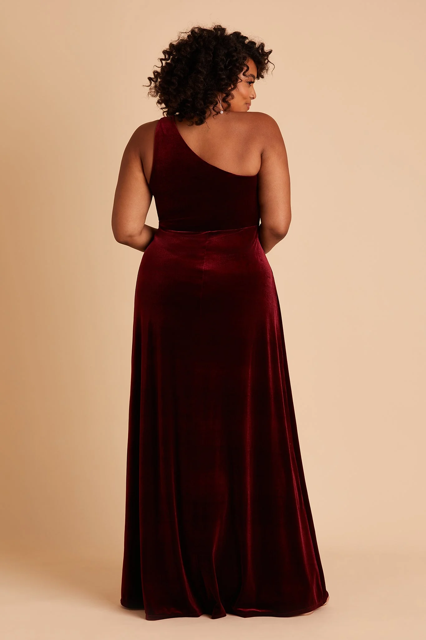 Kira Velvet Dress - Cabernet - Image 10