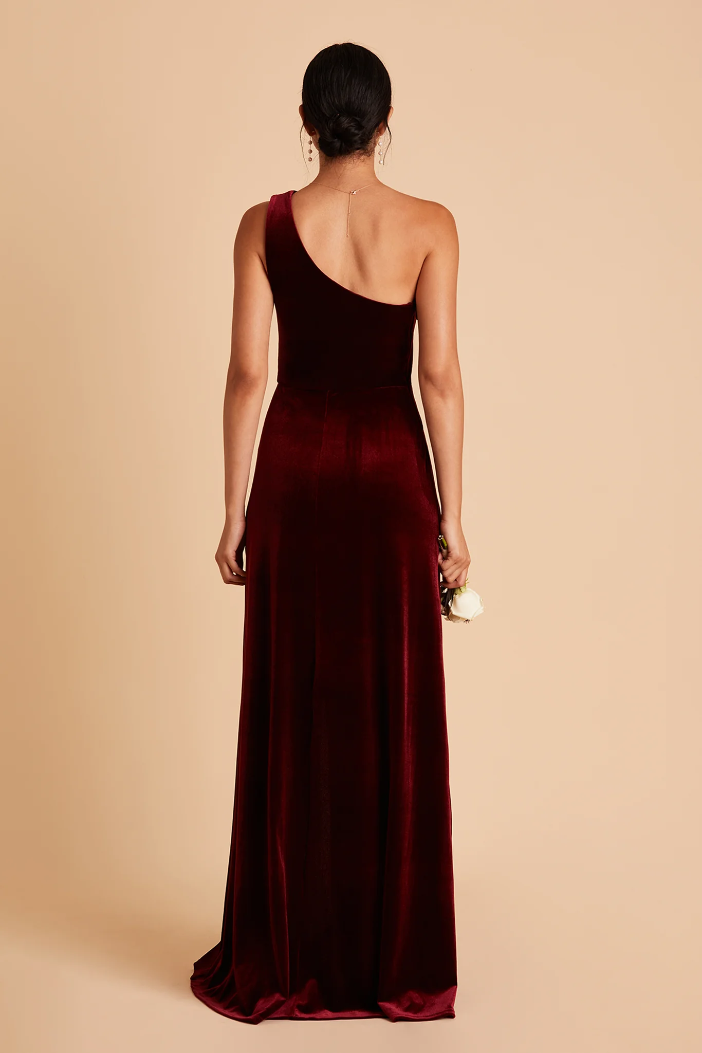 Kira Velvet Dress - Cabernet - Image 6
