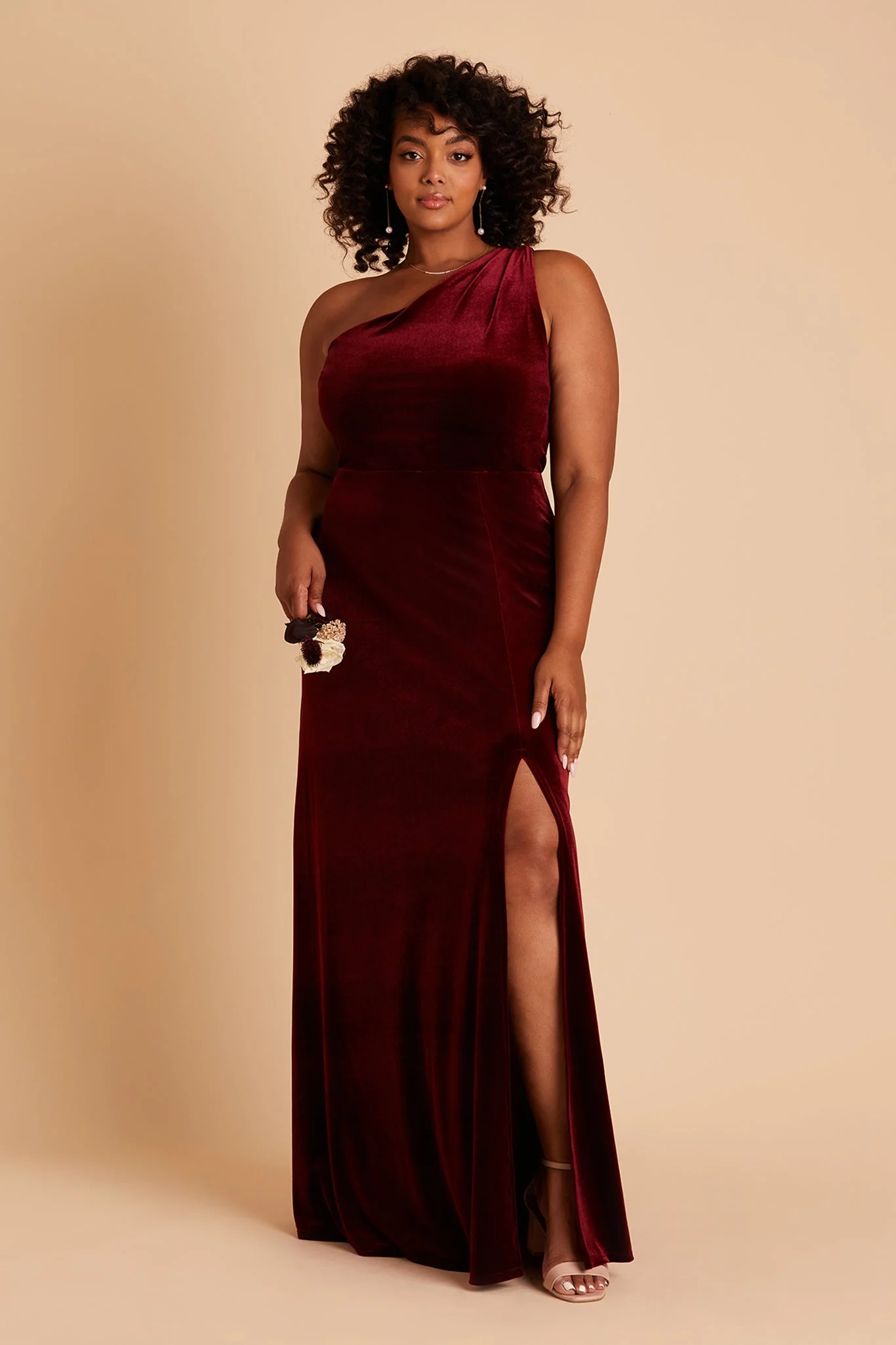 Kira Velvet Dress - Cabernet - Image 8