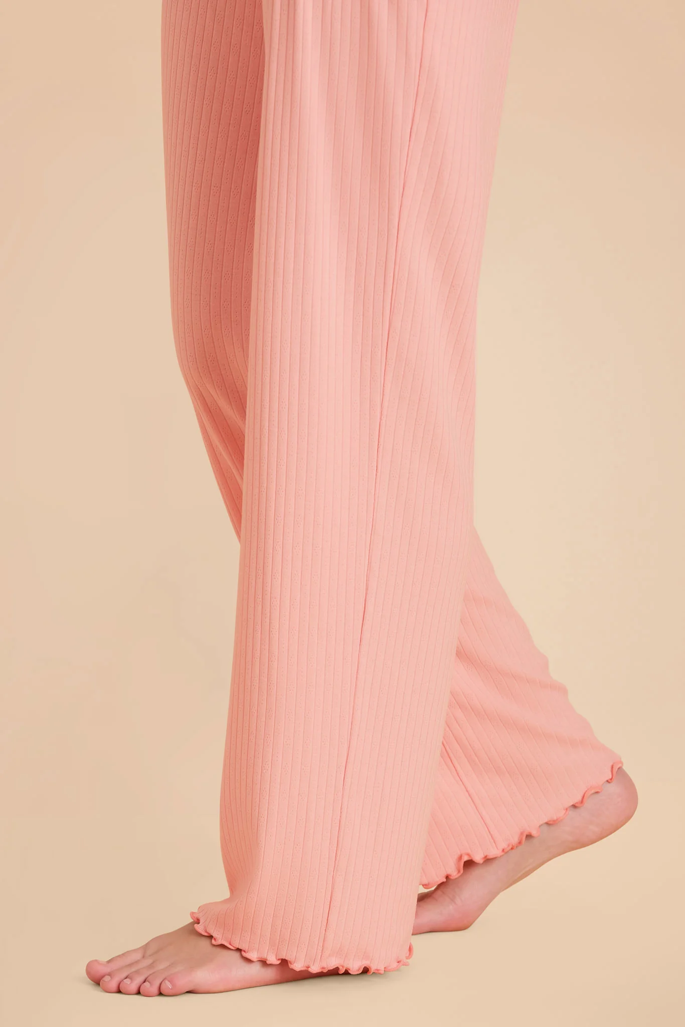 Lana Pointelle Pajama Set - Pink - Image 3