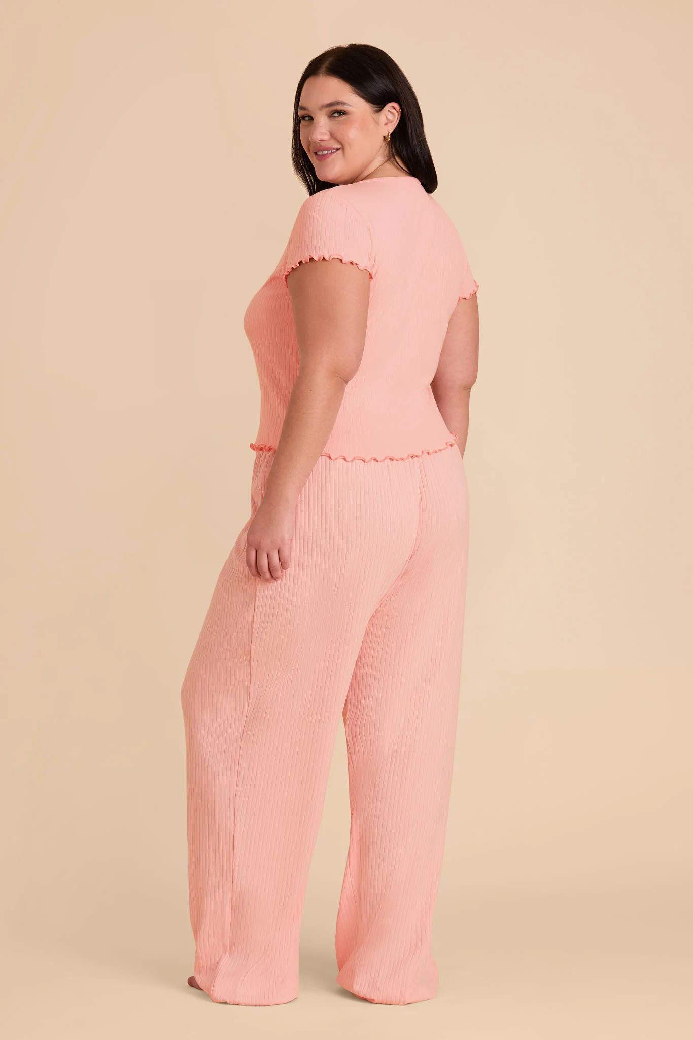 Lana Pointelle Pajama Set - Pink - Image 9