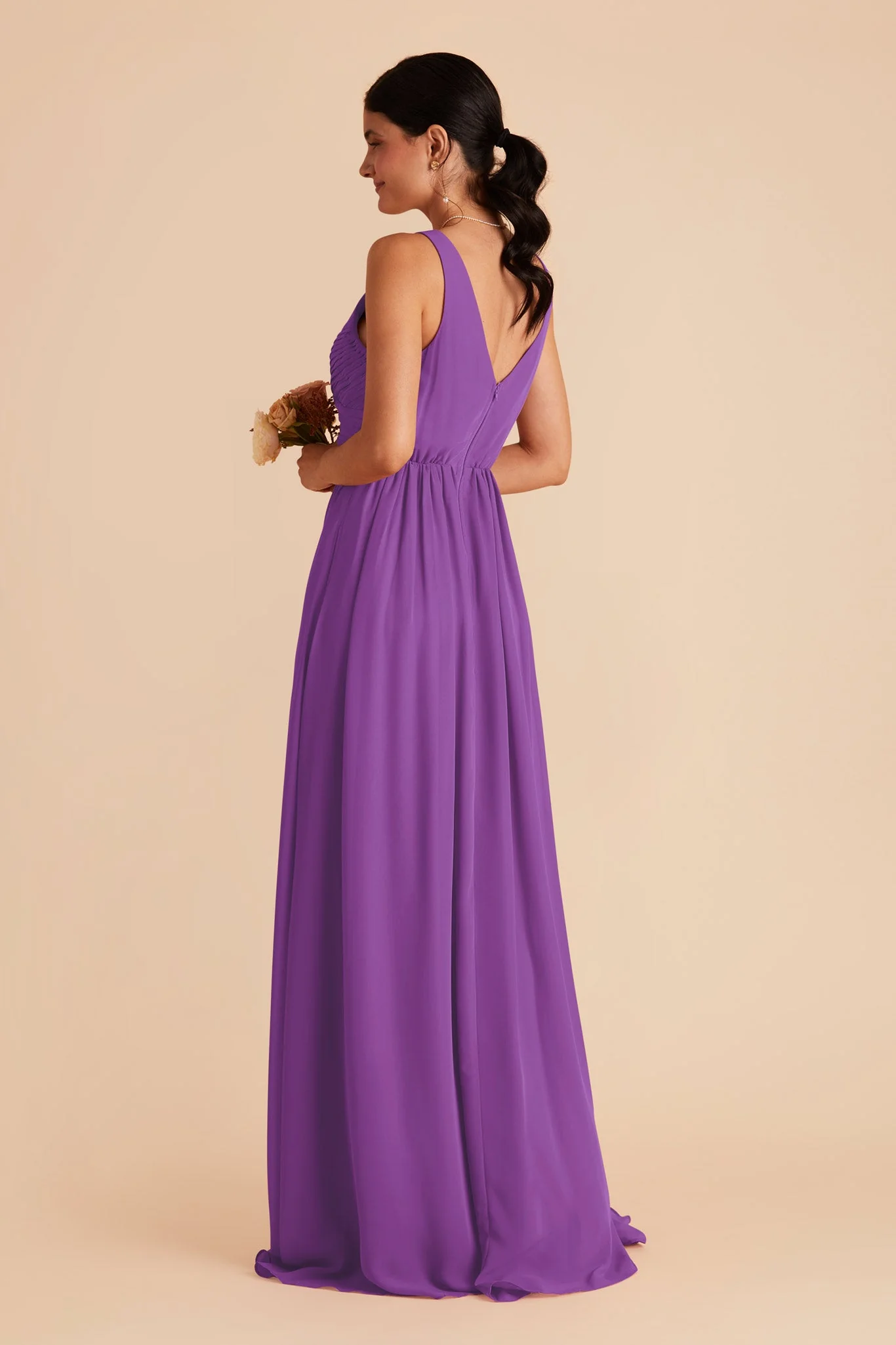 Laurie Chiffon Dress - Amethyst - Image 5