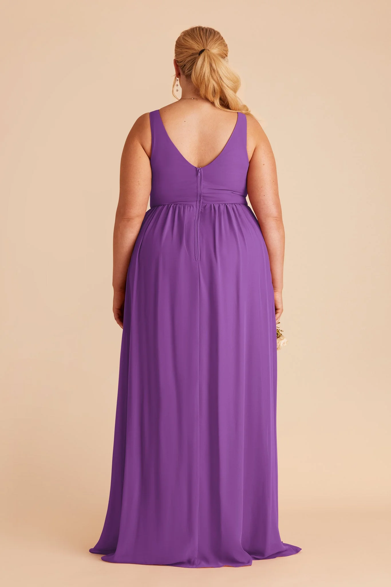 Laurie Chiffon Dress - Amethyst - Image 7