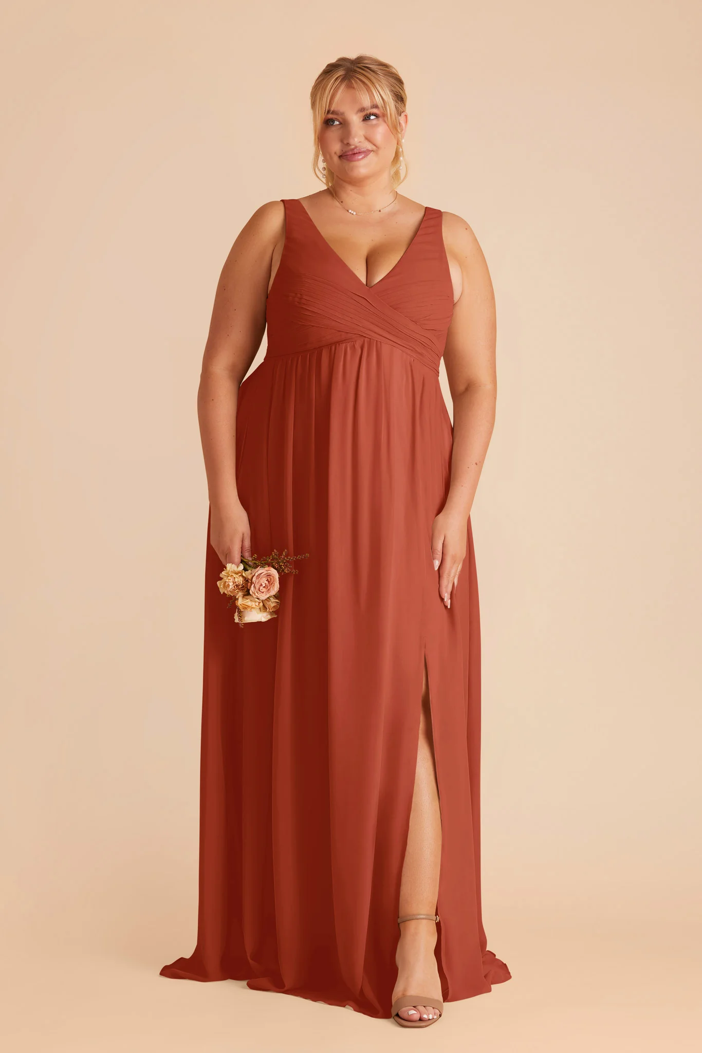 Laurie Chiffon Dress - Auburn - Image 6