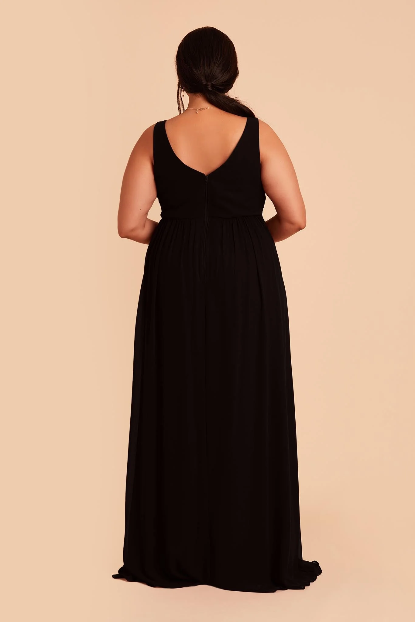Laurie Chiffon Dress - Black - Image 9