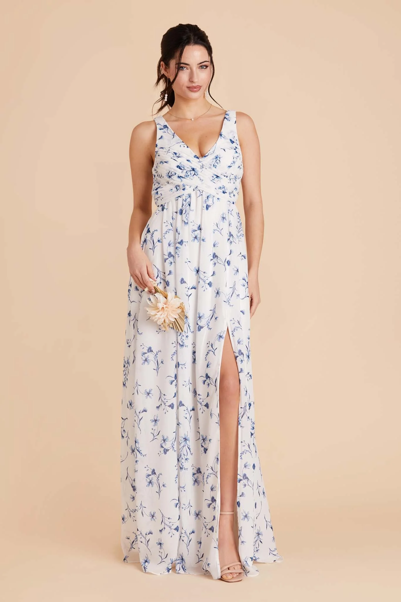 Laurie Chiffon Dress - Blue Le Fleur - Image 5