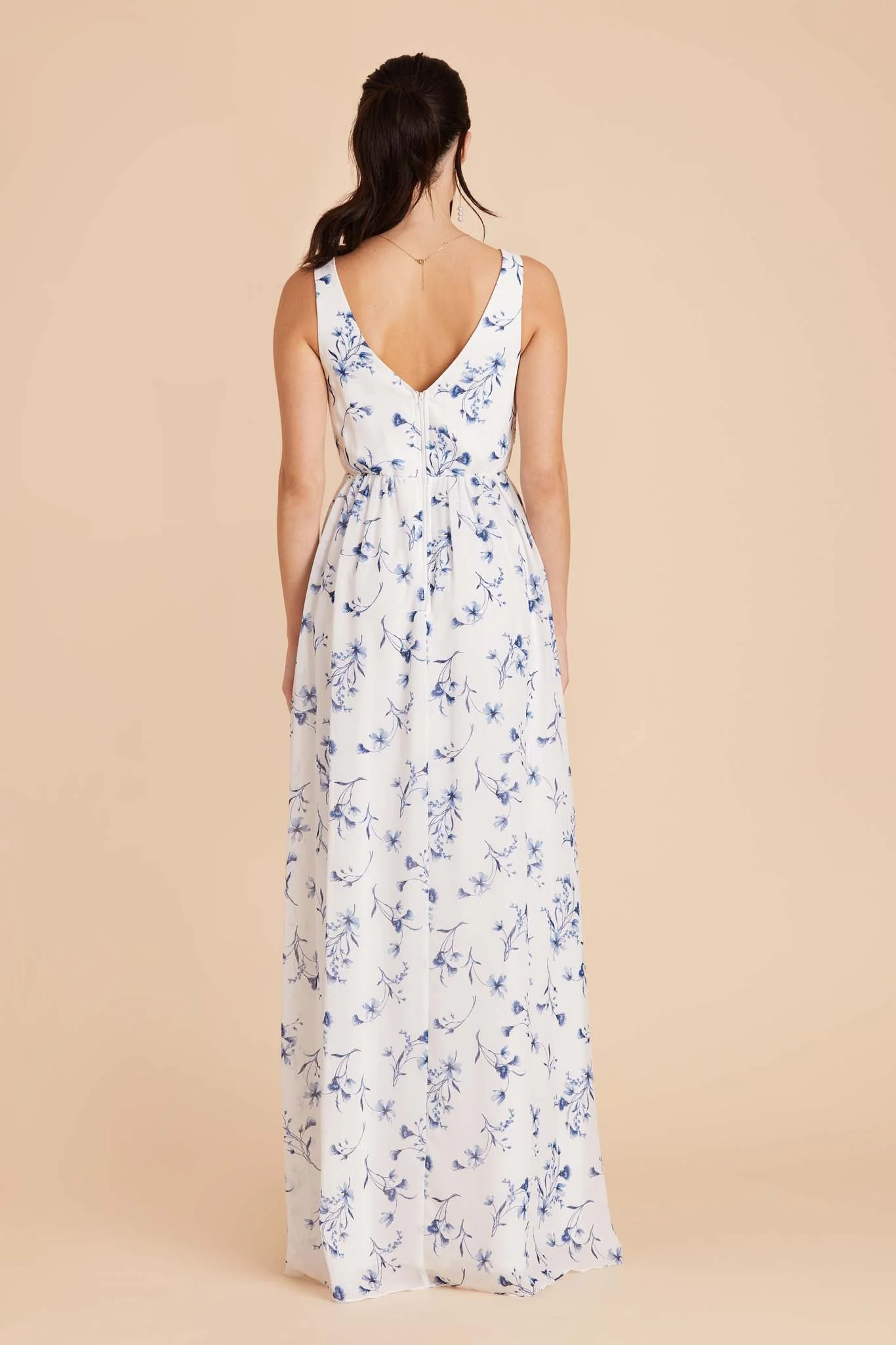 Laurie Chiffon Dress - Blue Le Fleur - Image 8