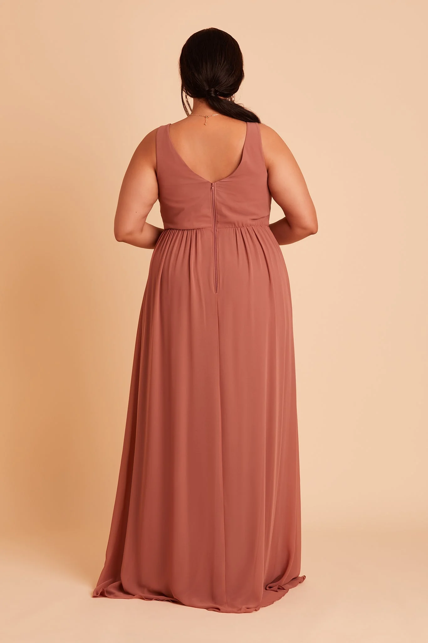 Laurie Chiffon Dress - Desert Rose - Image 12