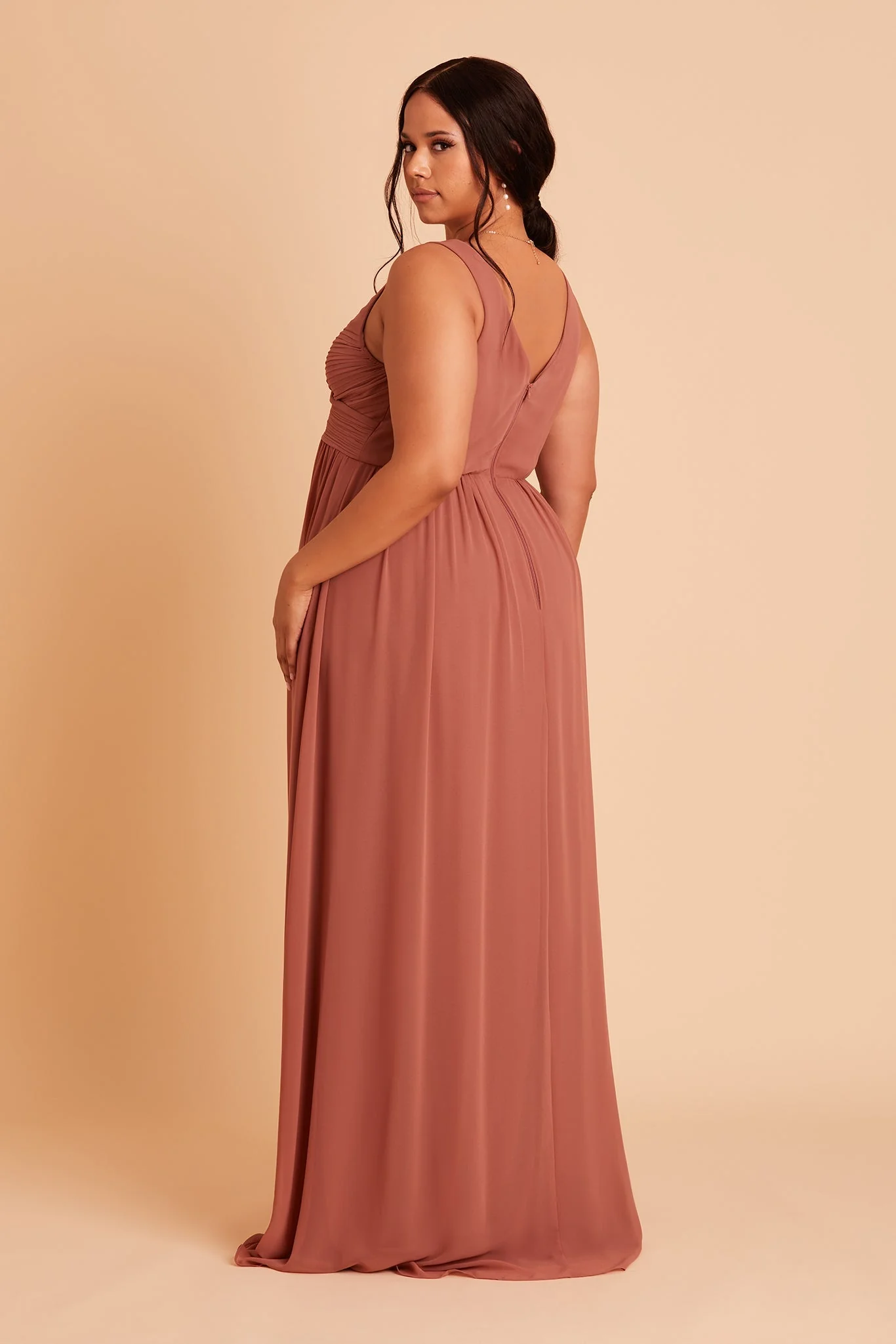 Laurie Chiffon Dress - Desert Rose - Image 14