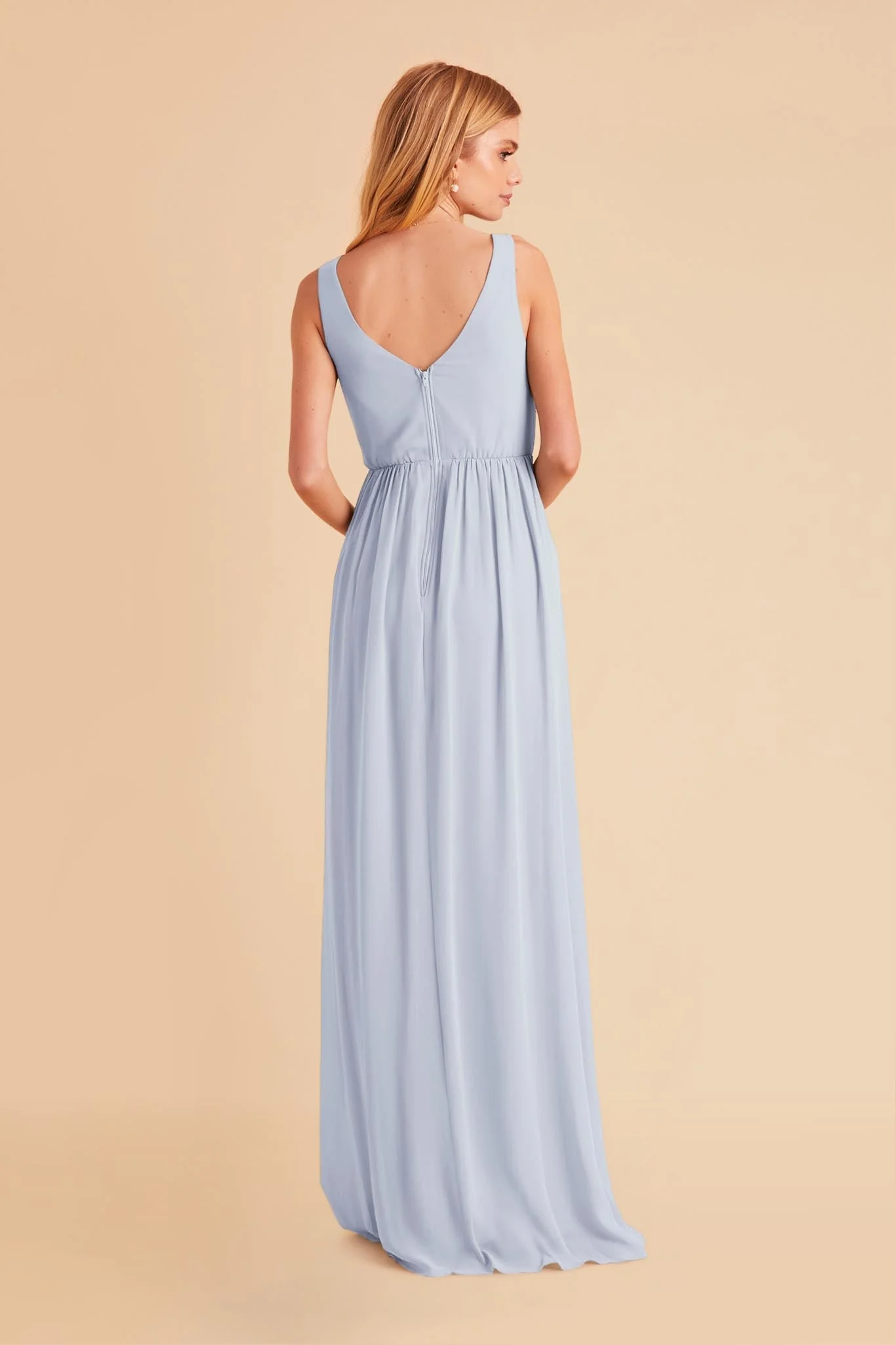 Laurie Chiffon Dress - Ice Blue - Image 8