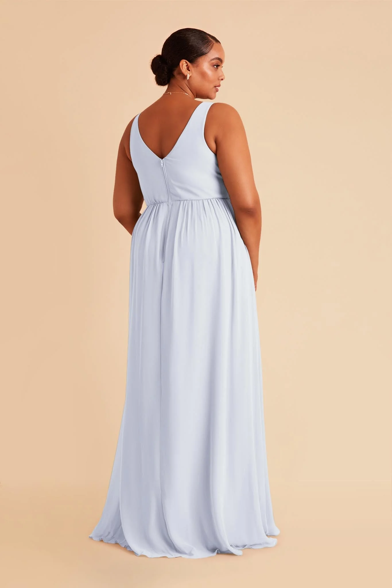 Laurie Chiffon Dress - Ice Blue - Image 9