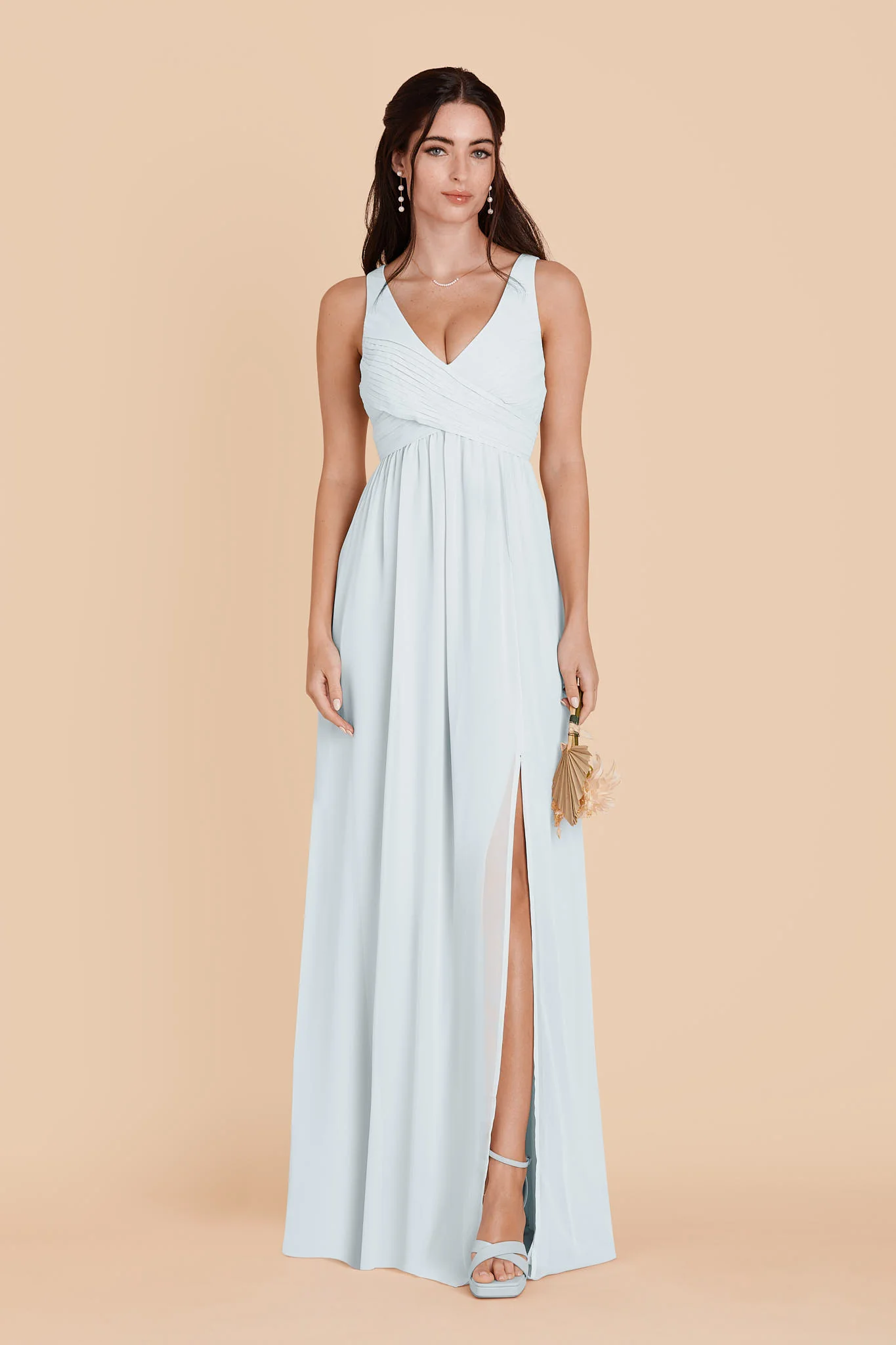 Laurie Chiffon Dress - Mist Blue