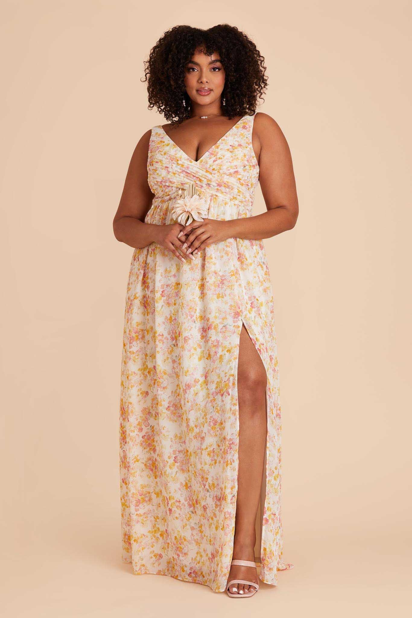 Laurie Chiffon Dress - Pressed Floral - Image 2