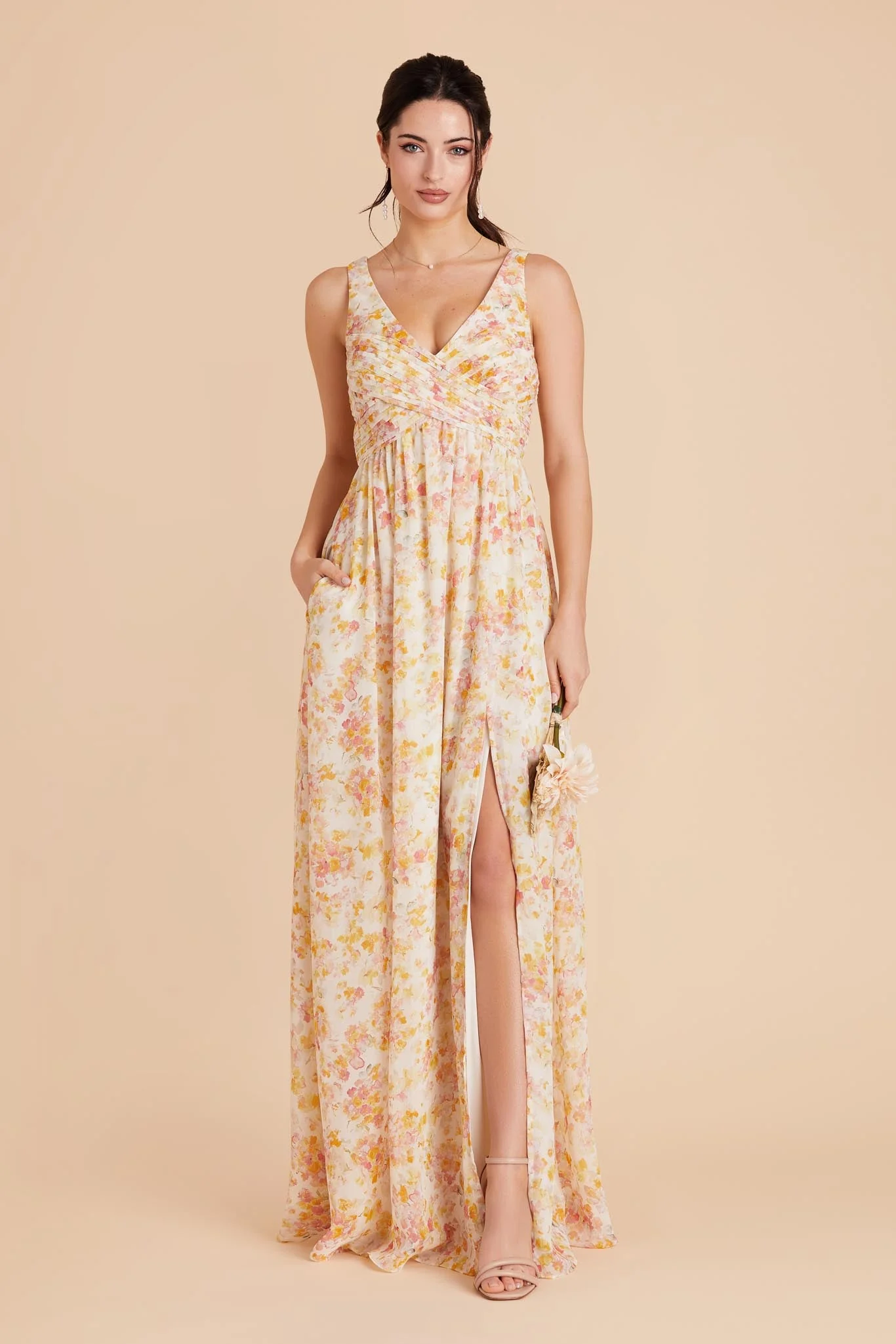 Laurie Chiffon Dress - Pressed Floral - Image 5