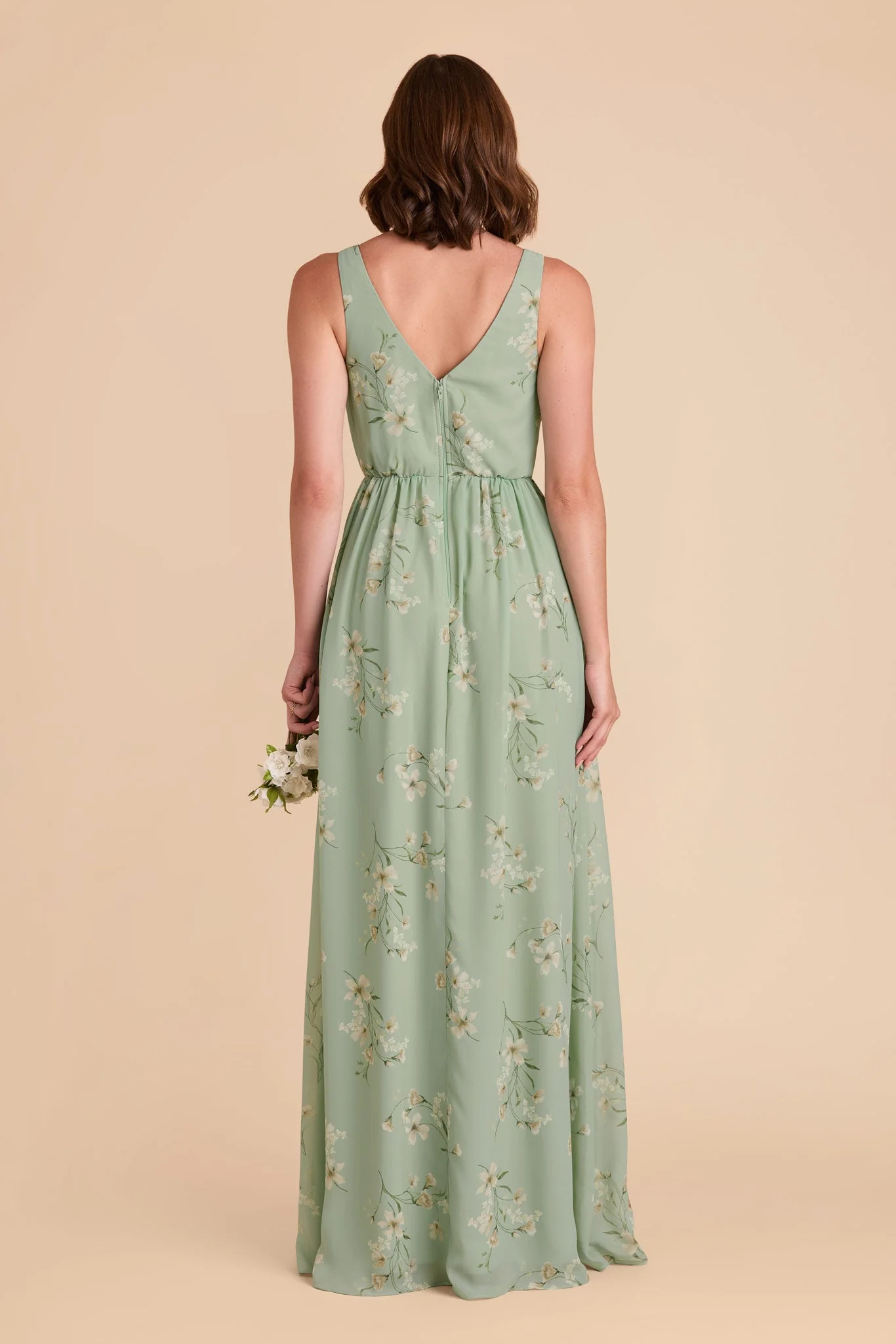 Laurie Chiffon Dress - Sage Le Fleur - Image 4