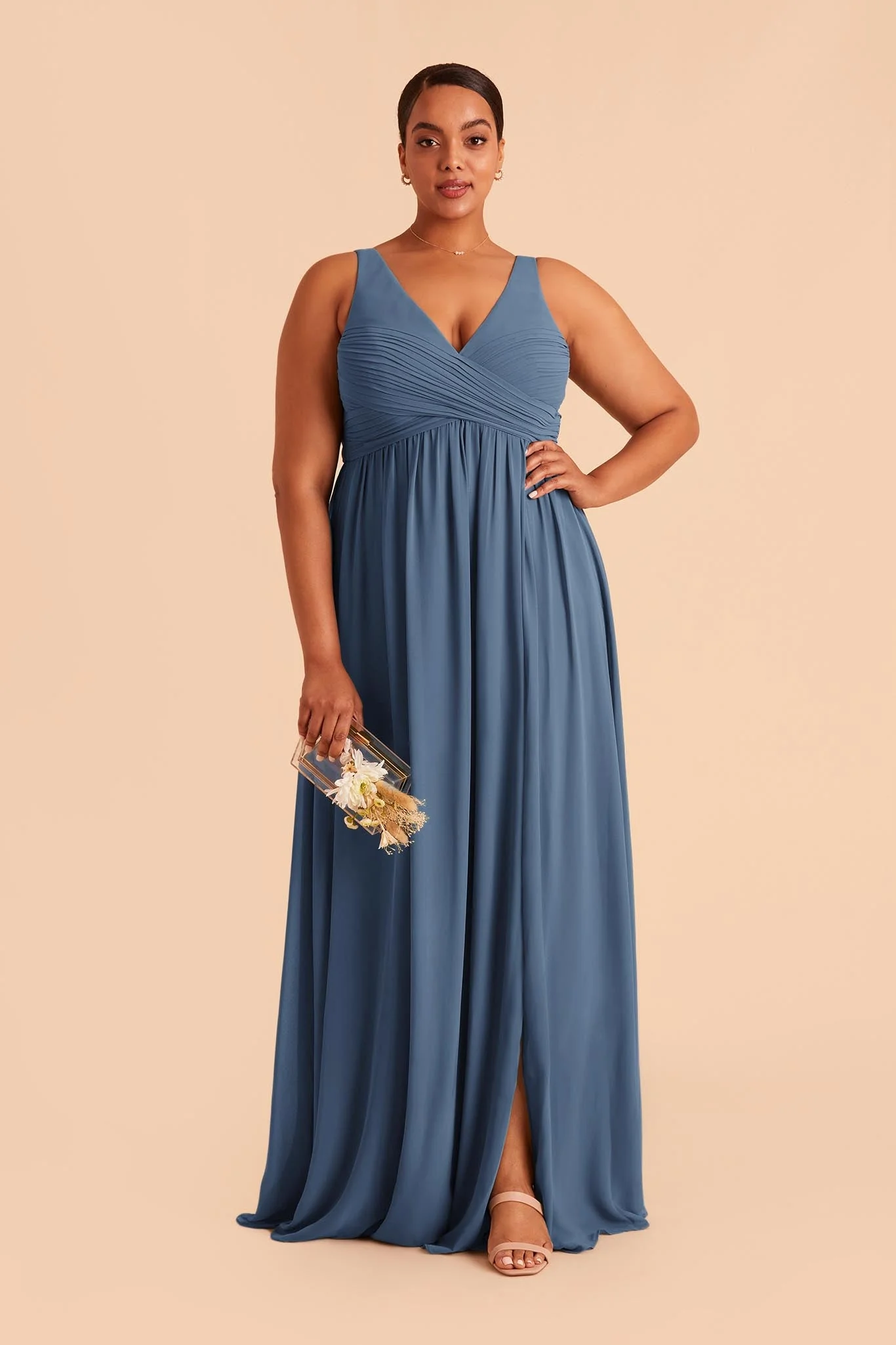 Laurie Chiffon Dress - Twilight - Image 4