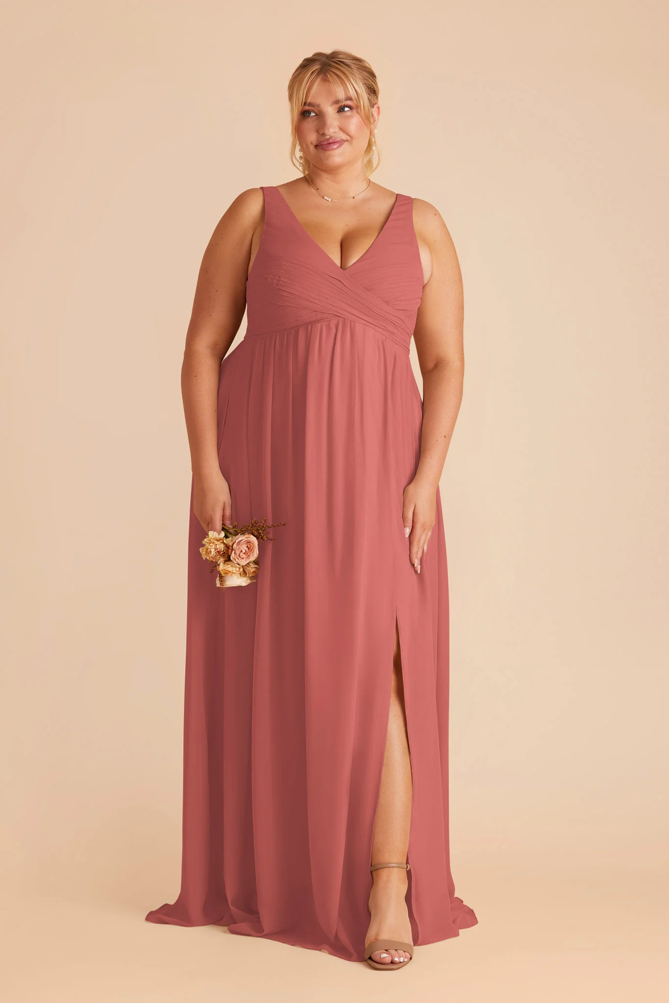 Laurie Chiffon Dress - Wild Rose - Image 2