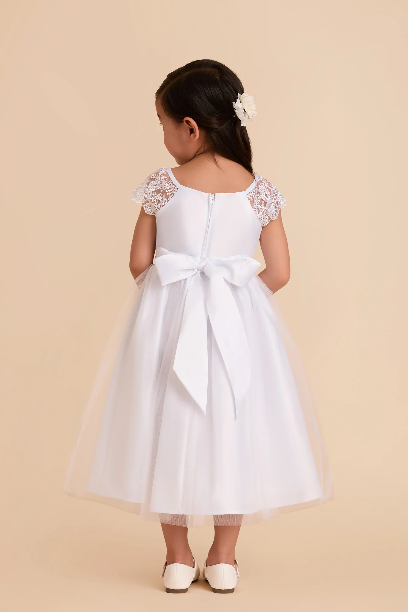Lily Flower Girl Dress - White - Image 5